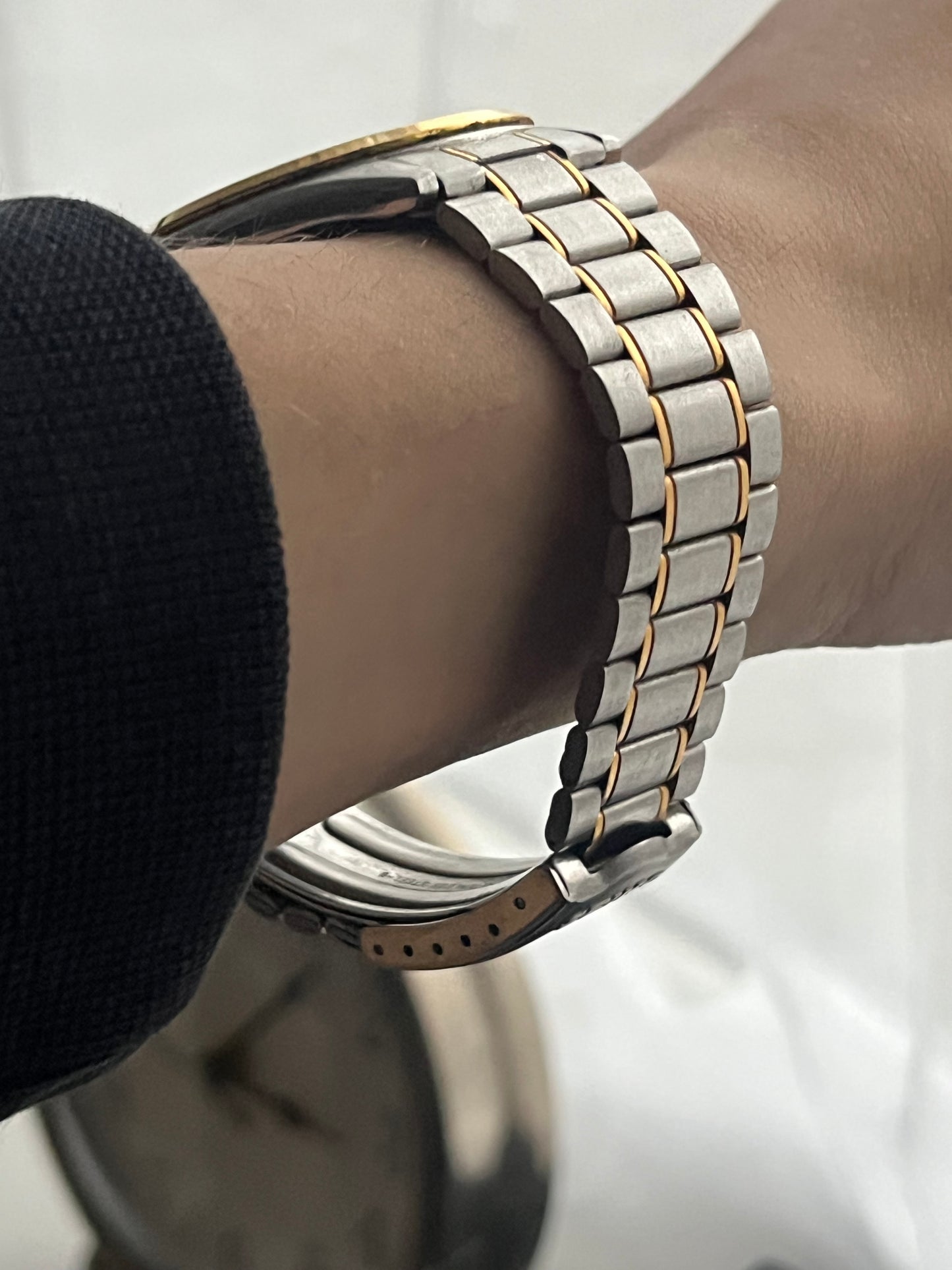 Seiko Day Date Silver-Gold 7N43-9011 From 1995