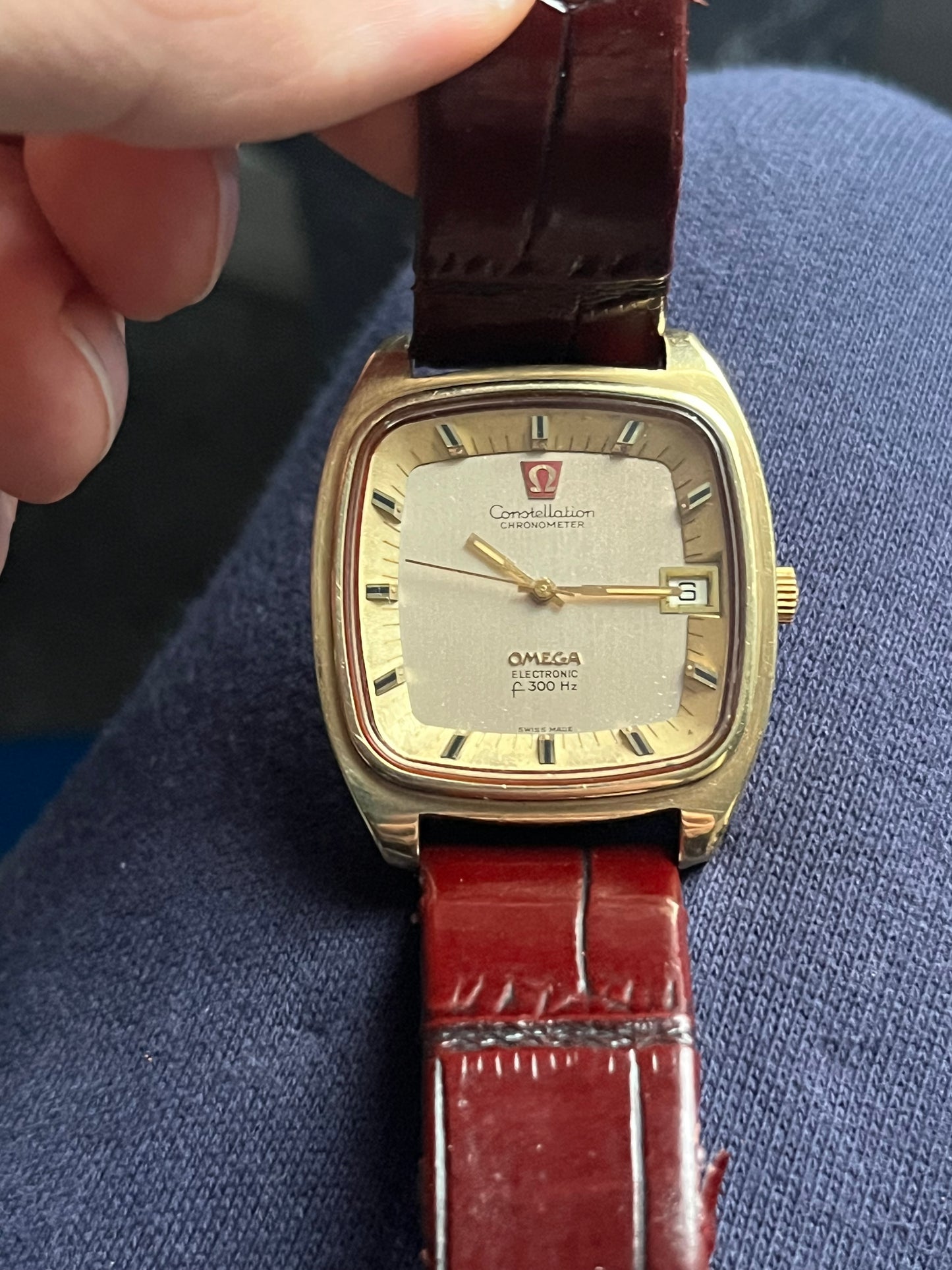 1970 Omega Constellation 1250 F3000 Gold Plated