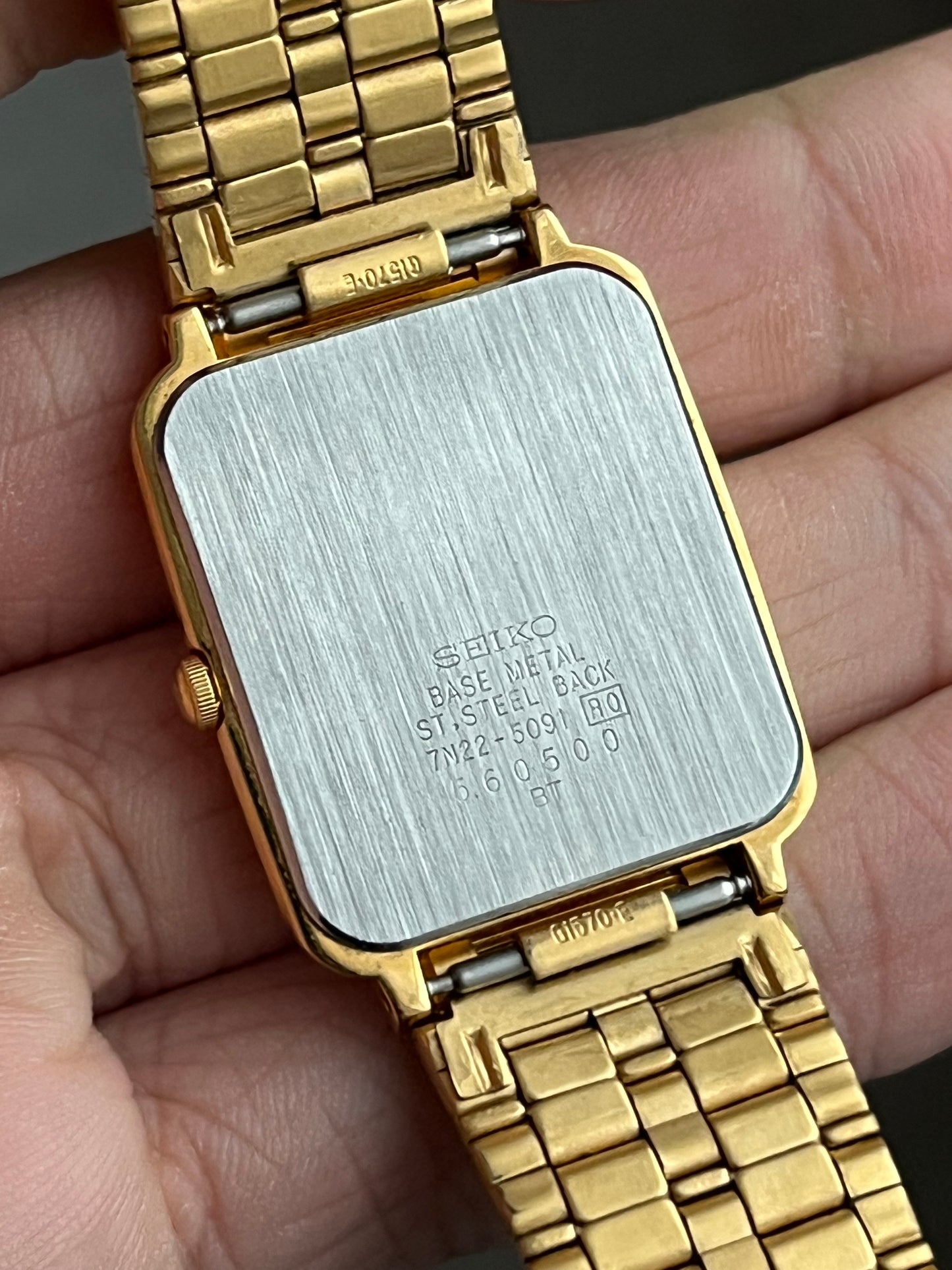 Seiko Tank Gold Plated 7N22-5091