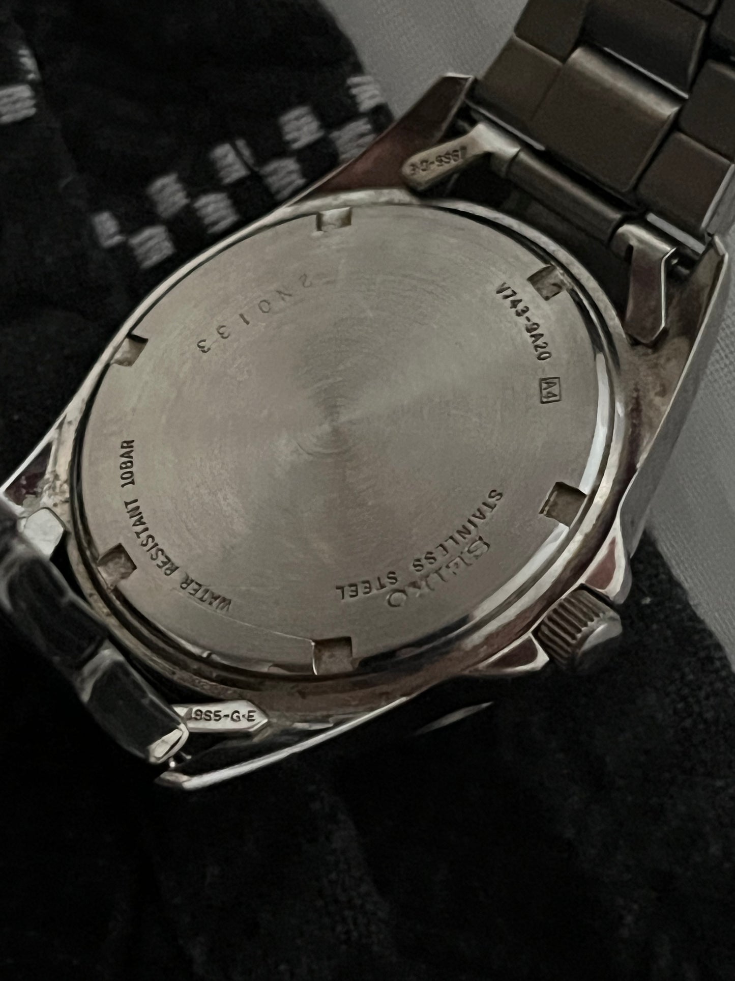 Seiko Day Date V743-9A20 Mens 38mm