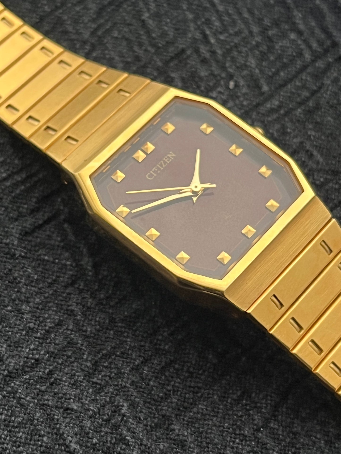 Citizen ‘Tiger Eye’ Tank Gold Plated Ultra Rare