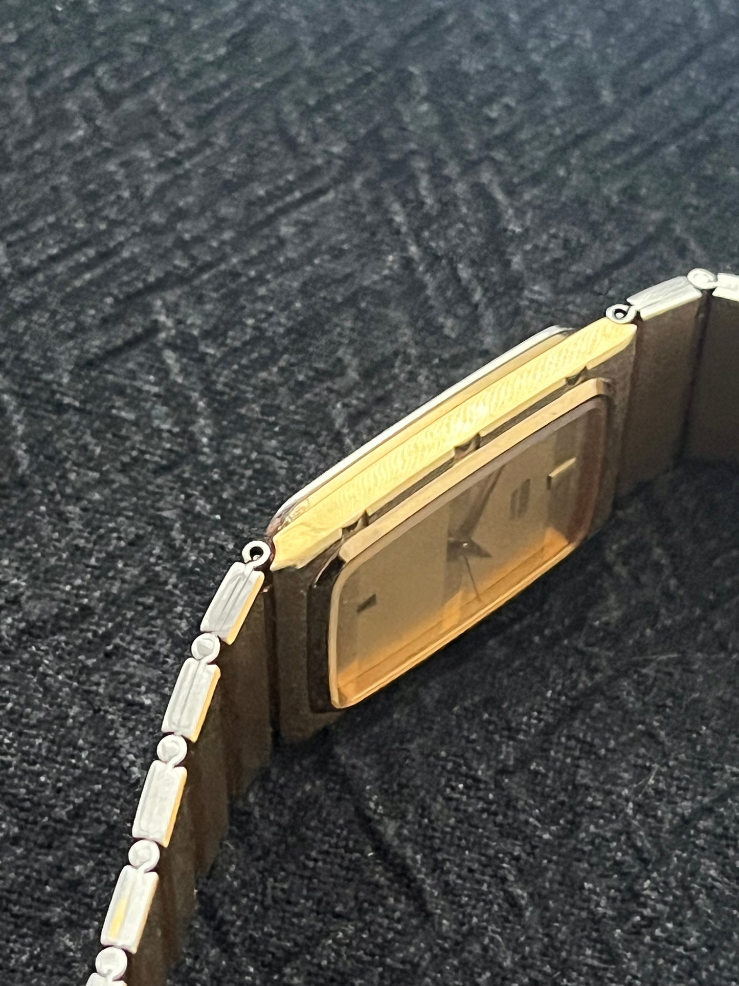 Seiko Tank Vintage Dress Watch Gold Plated 2A32-5160