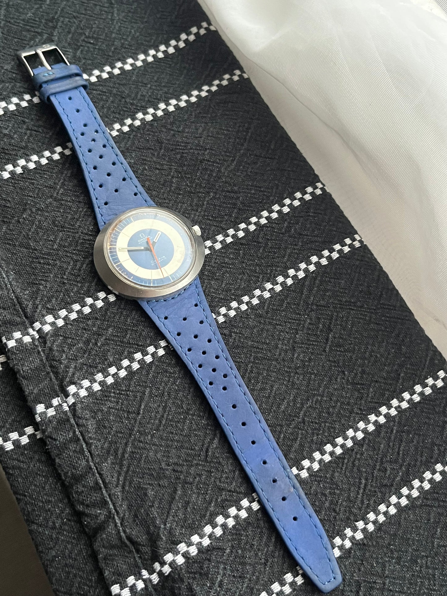 1970’s Omega Geneve Automatic Dynamic Silver-Blue