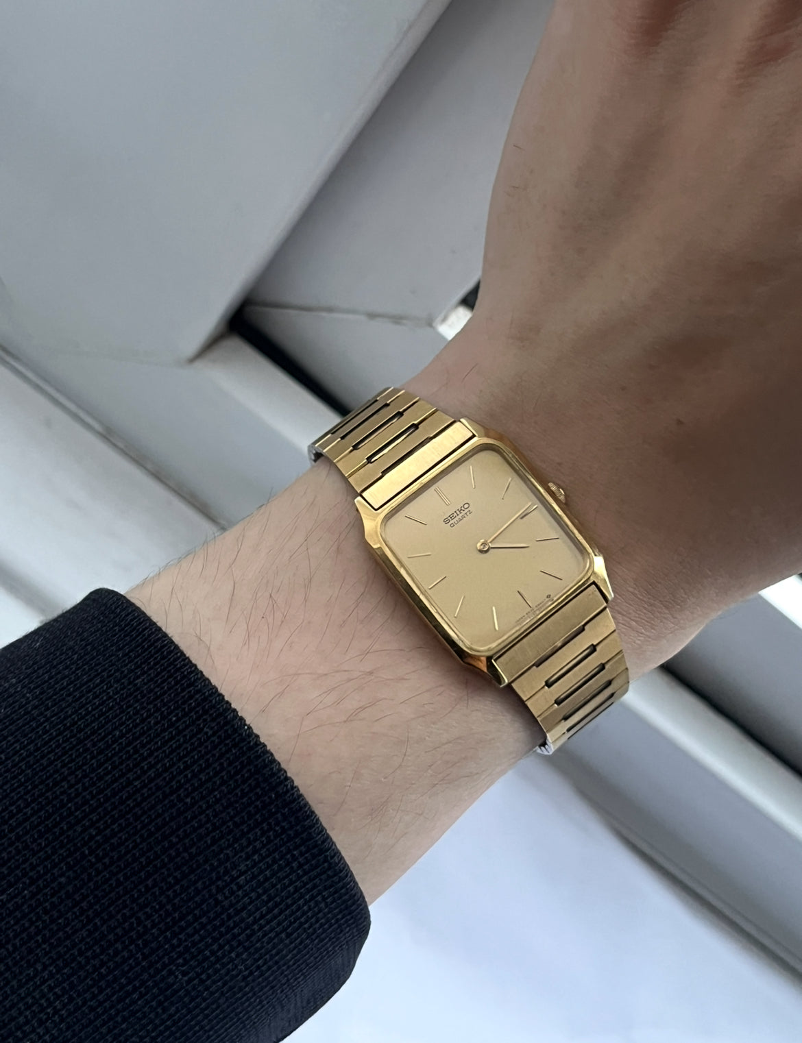 Seiko Tank Gold Plated 6530-5500 From 1985