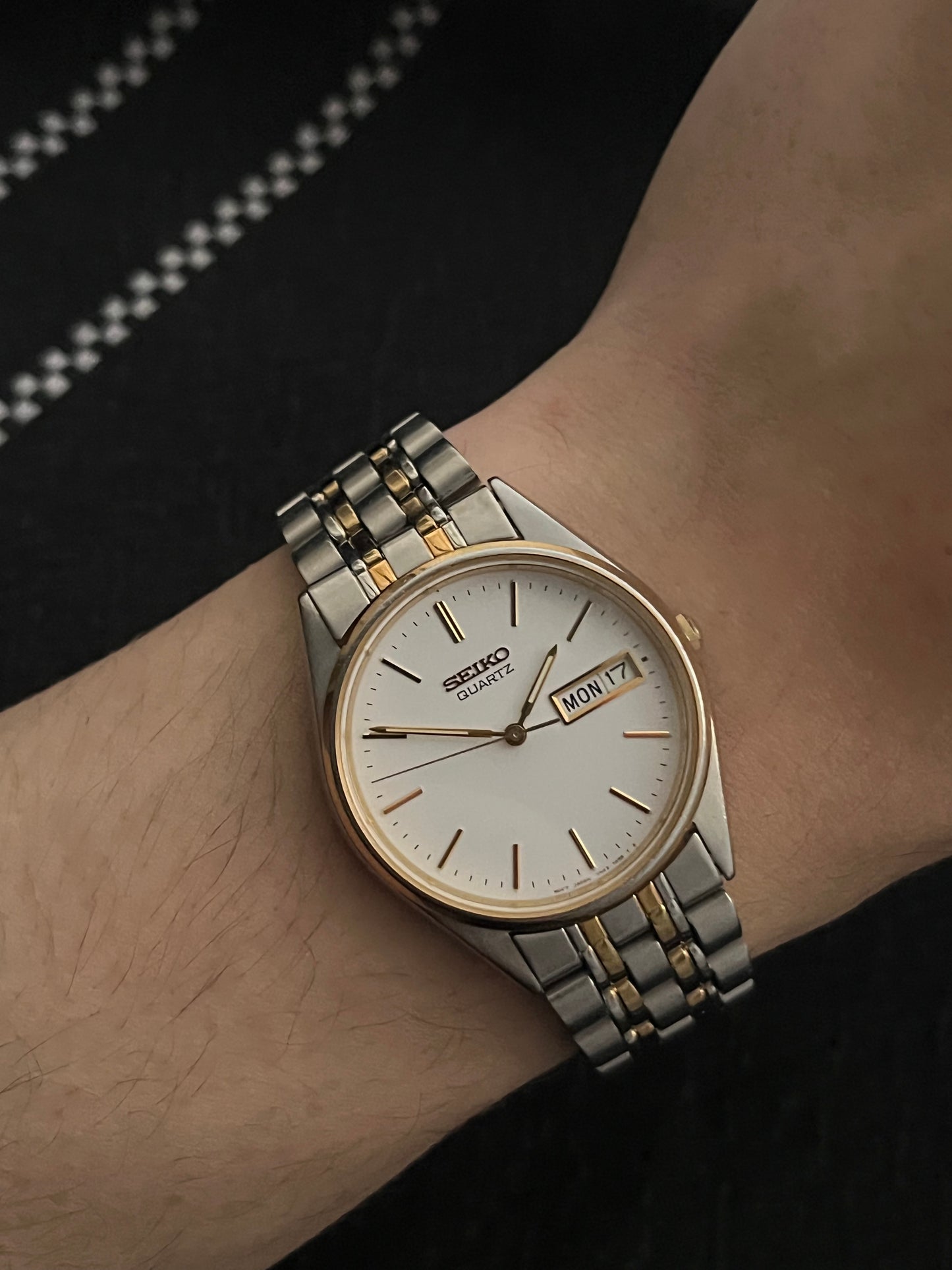 Seiko Day Date 7N43-7A50 Stainless Steel