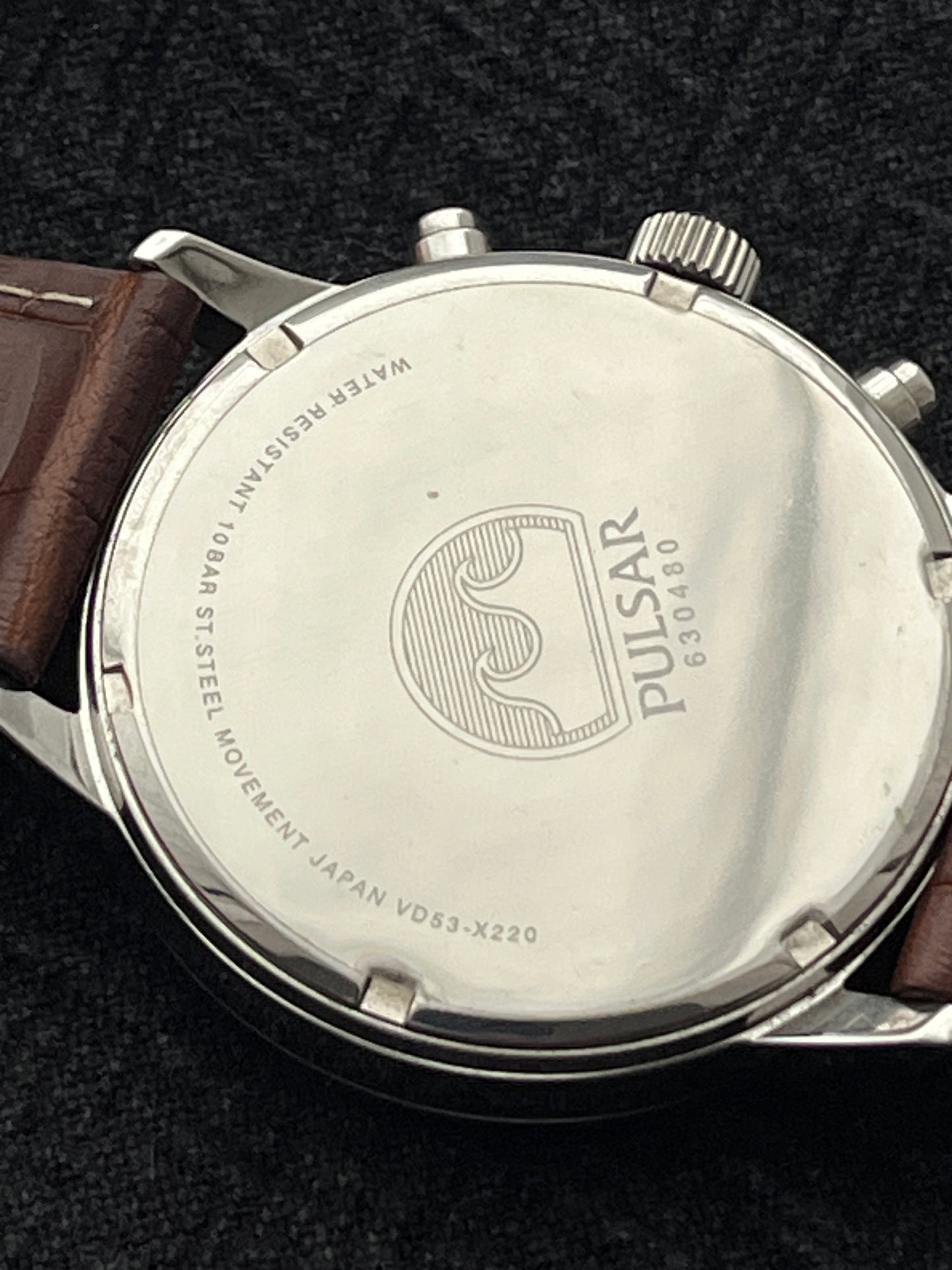 Pulsar (Seiko) Chronograph Silver-Brown