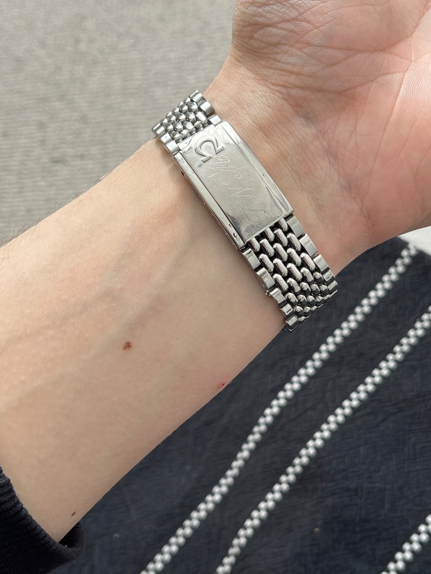 Omega Seamaster Automatic Bead Of Rice Bracelet 552