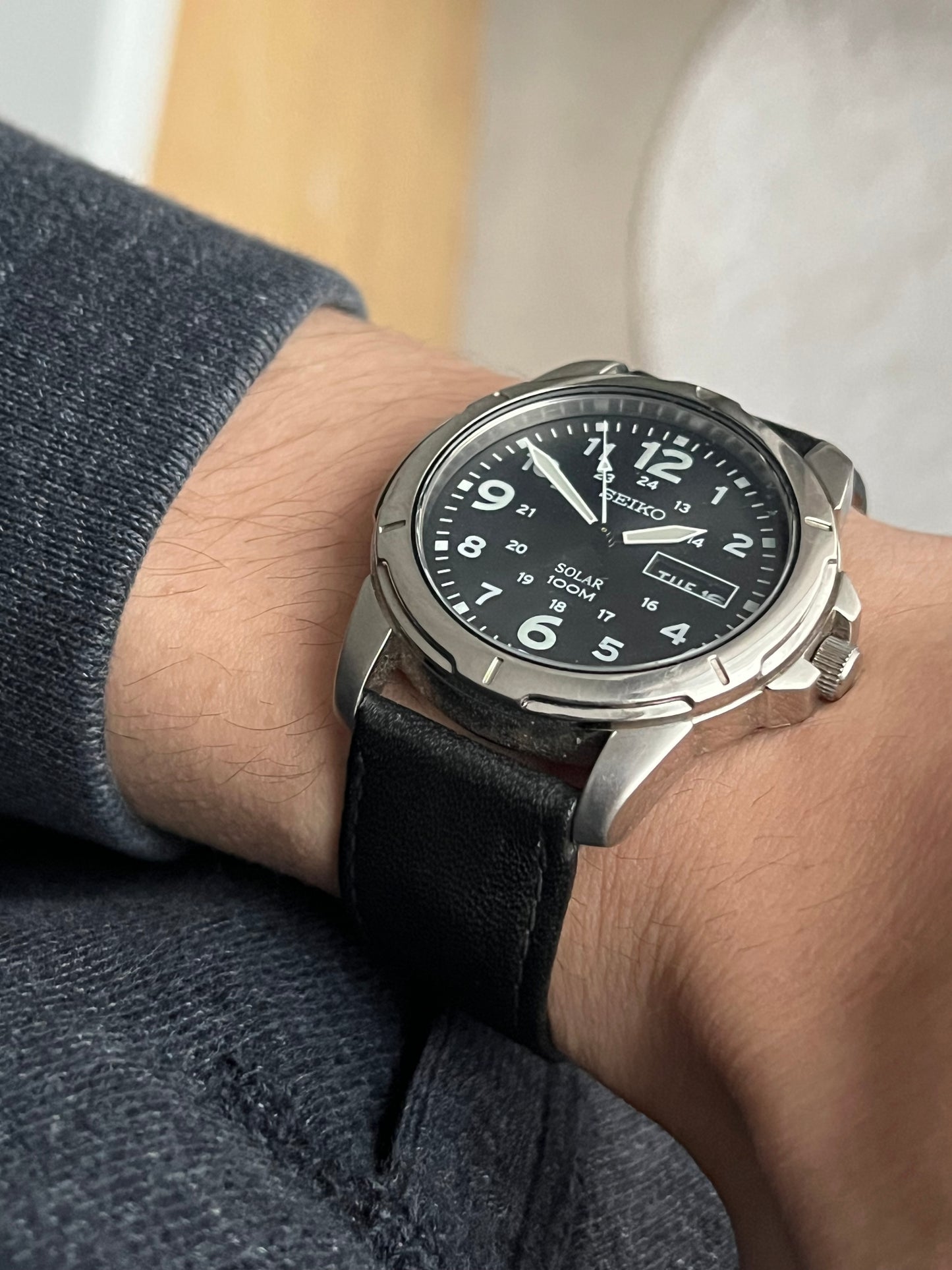 Seiko Solar Military Day Date V158-0AD0