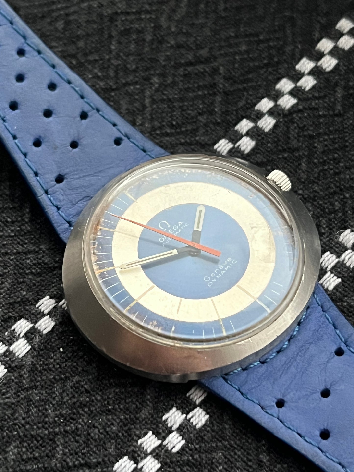 1970’s Omega Geneve Automatic Dynamic Silver-Blue