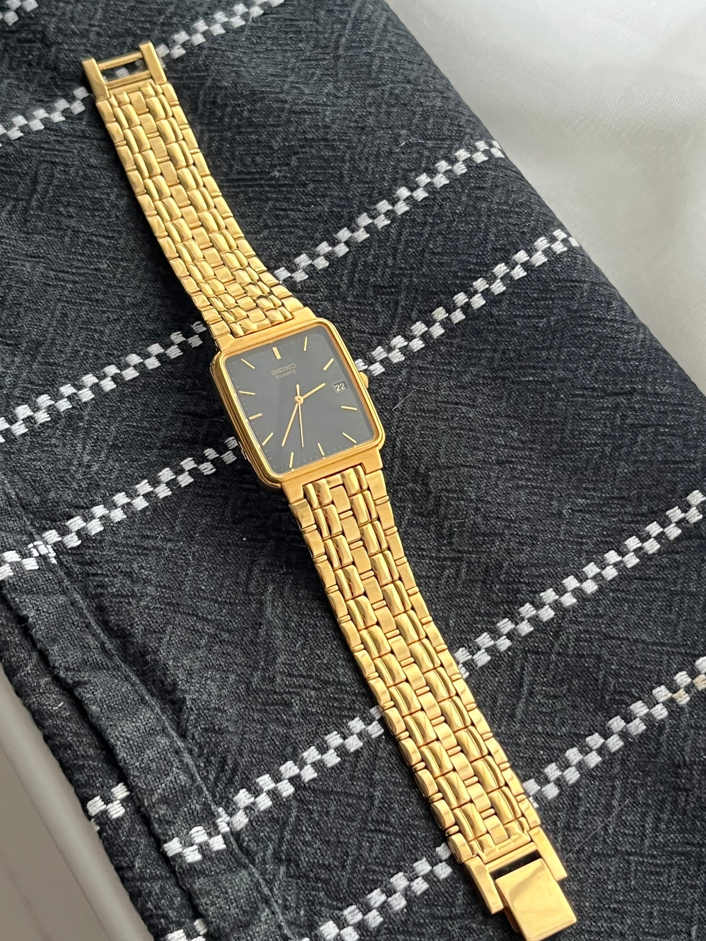 Seiko Tank Gold Plated 7N22-5091