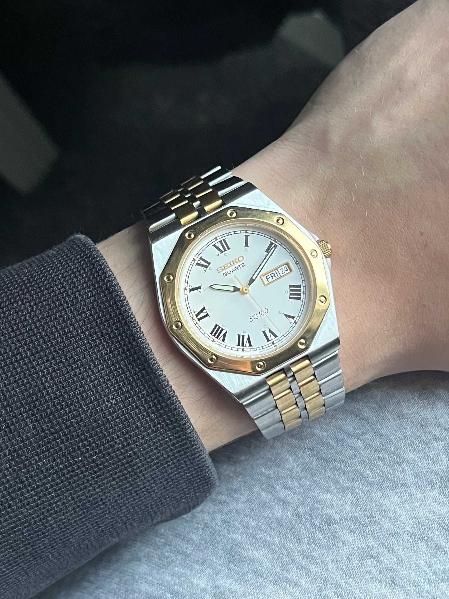 Seiko Royal Oak  White Roman Numeral Dial