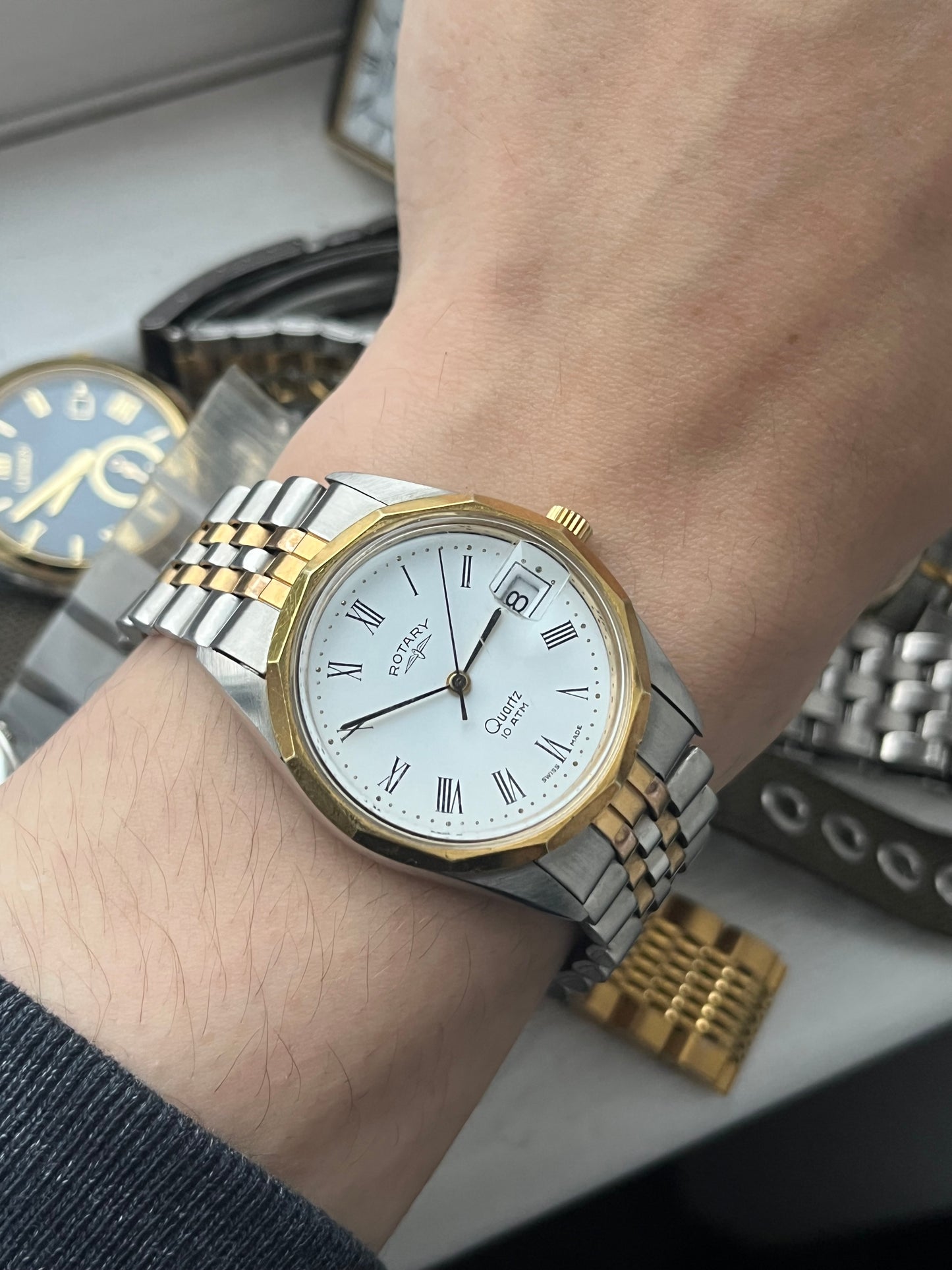 Rotary DateJust Gold-Silver Swiss Made