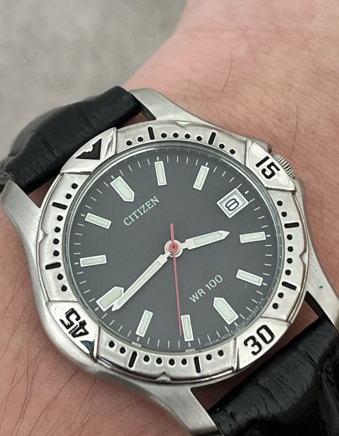 Citizen Diver WR100 Silver-Black