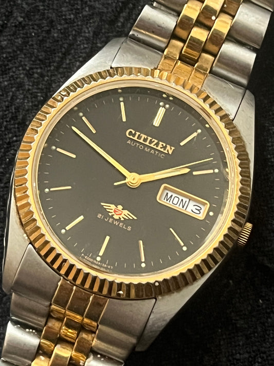 Citizen Eagle 7 Automatic Day Date Gold-Silver