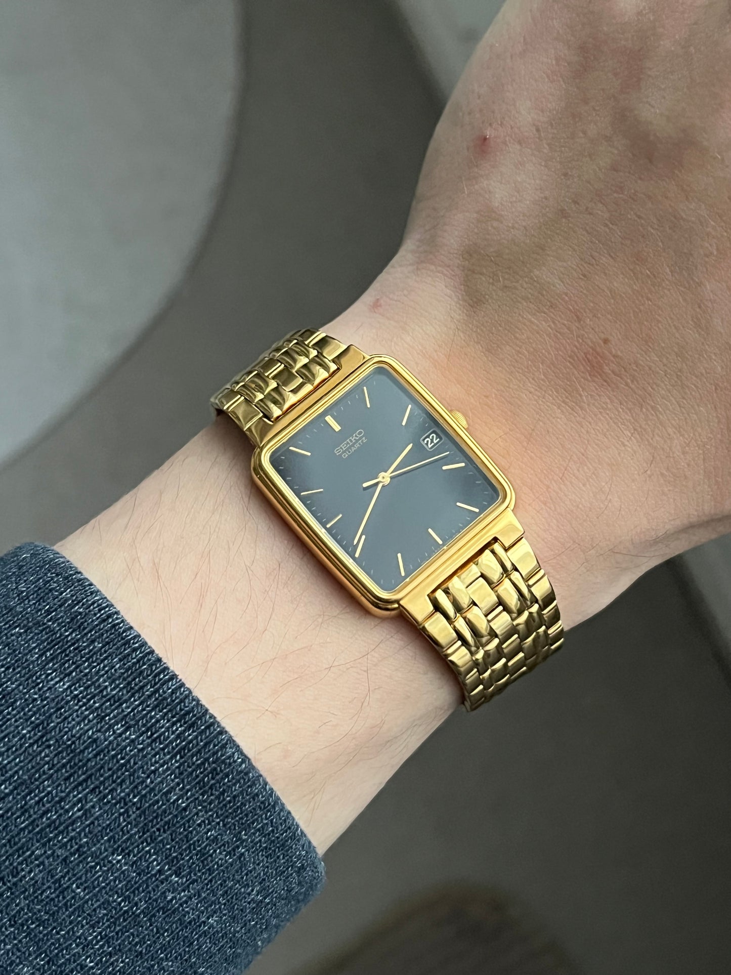 Seiko Tank Gold Plated 7N22-5091