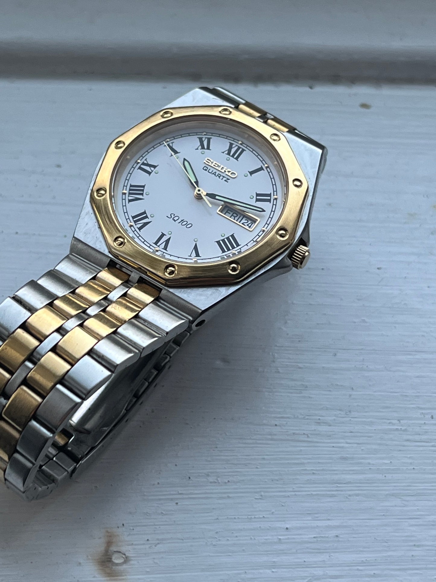 Seiko Royal Oak  White Roman Numeral Dial