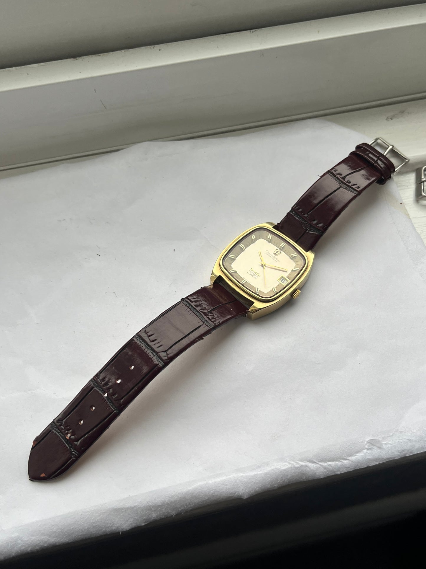 1970 Omega Constellation 1250 F3000 Gold Plated