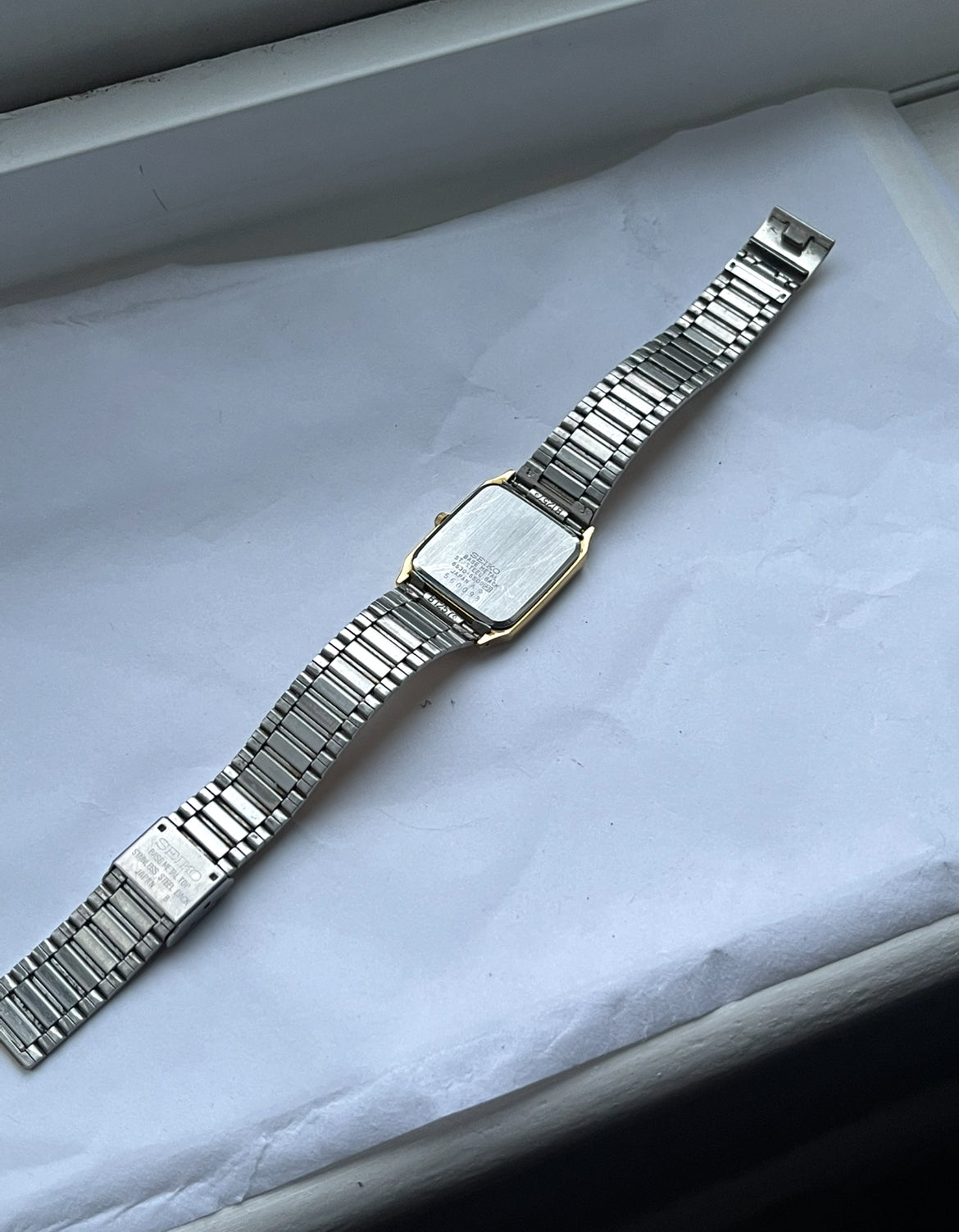 Seiko Tank Gold Plated 6530-5500 From 1985