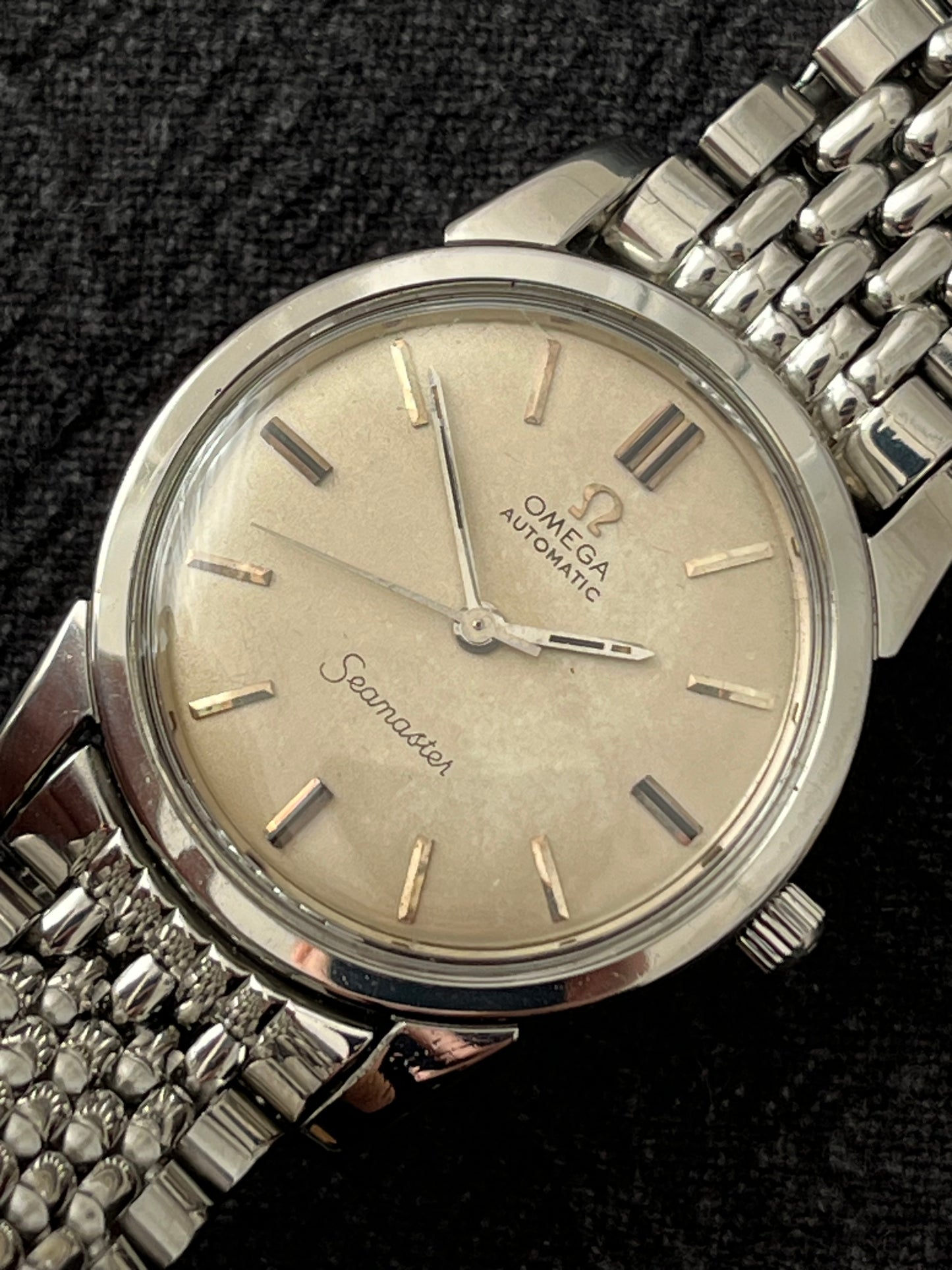 Omega Seamaster Automatic Bead Of Rice Bracelet 552
