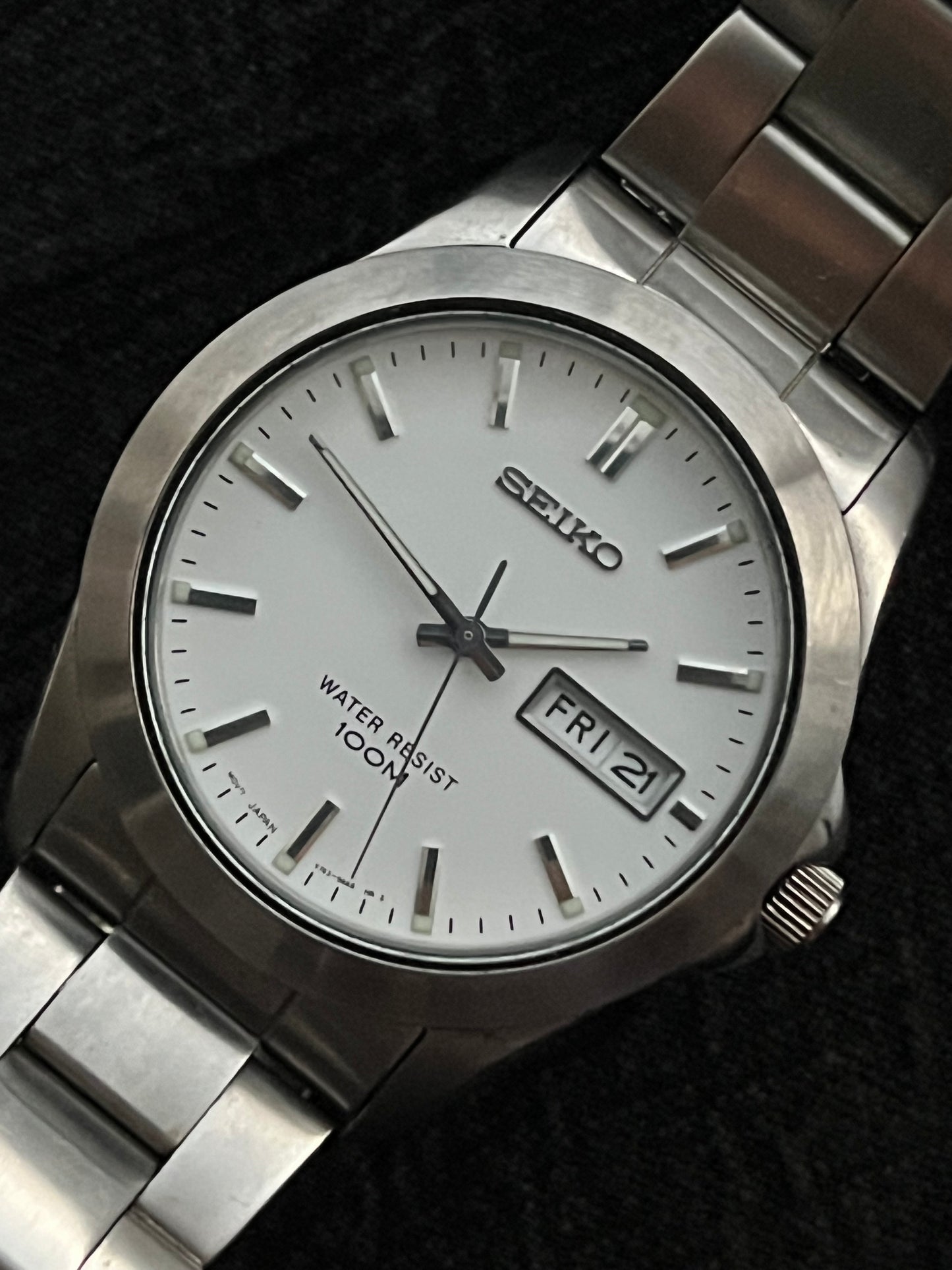 Seiko Day Date V743-9A20 Mens  38mm