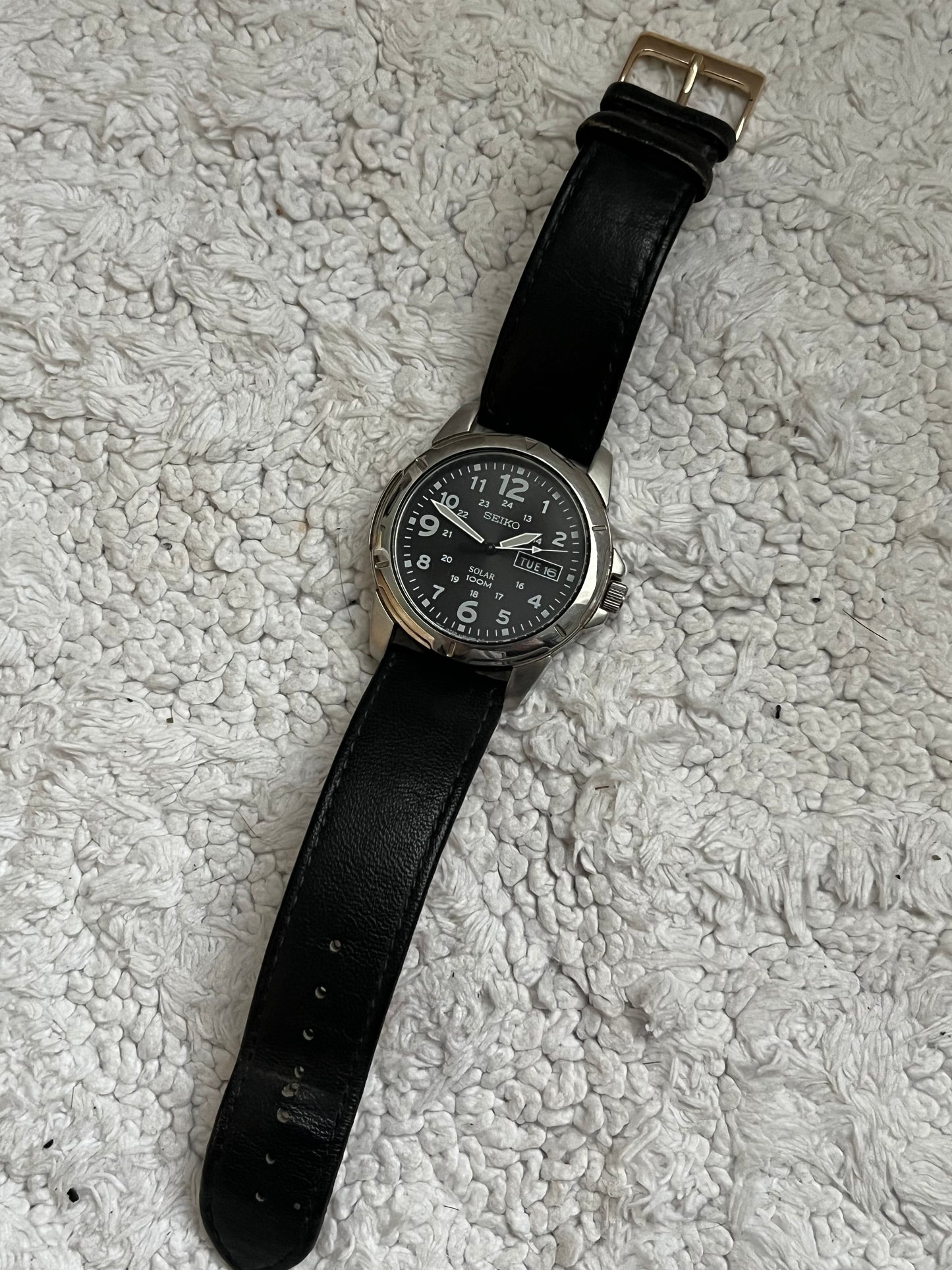 Seiko Solar Military Day Date V158-0AD0