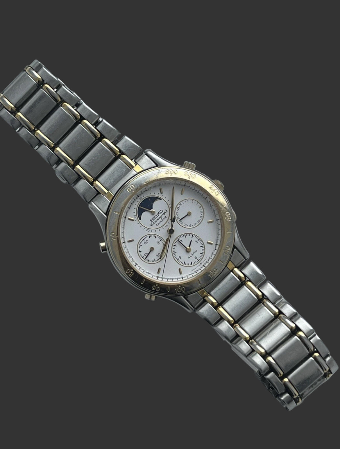 Seiko Moon Phase Chronograph 7T36-6A3A