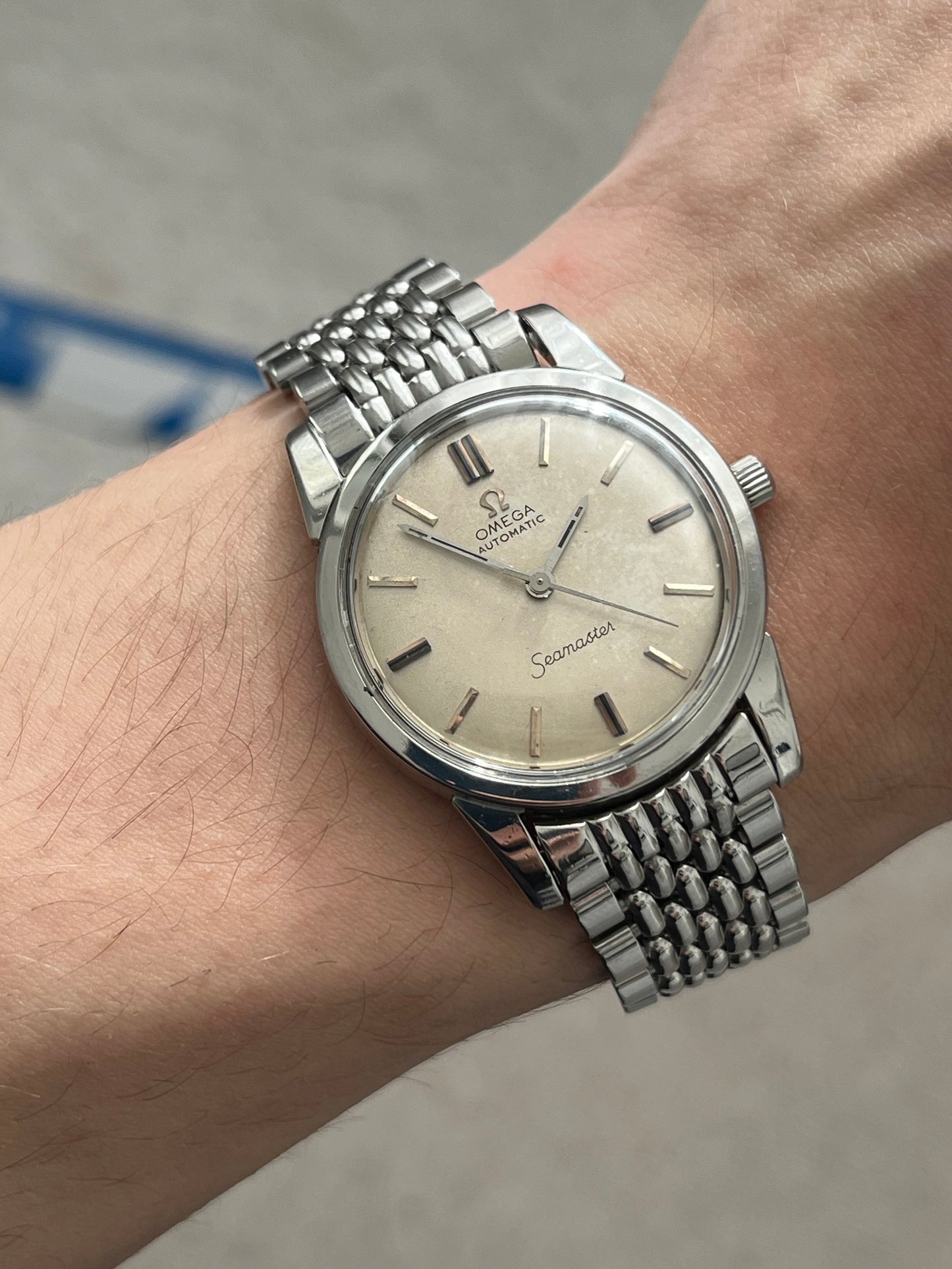 Omega Seamaster Automatic Bead Of Rice Bracelet 552