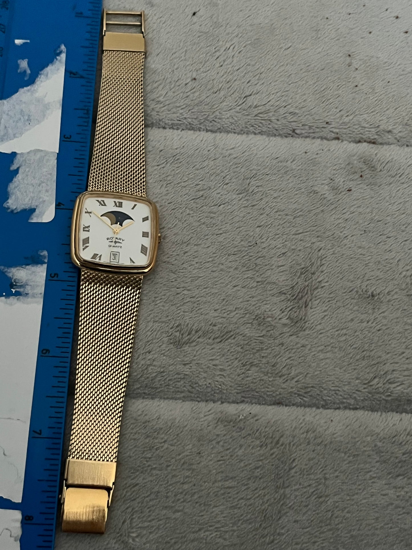 Rotary MoonPhase Tank Swiss Made Boxed