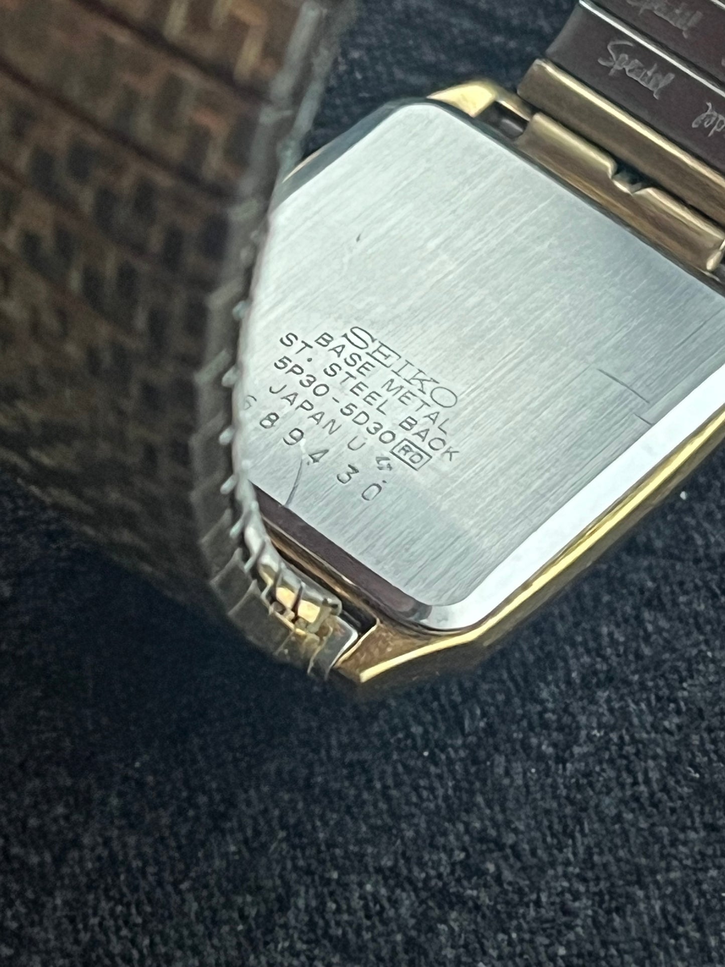 Seiko Tank Roman Numeral 5P30-5D30