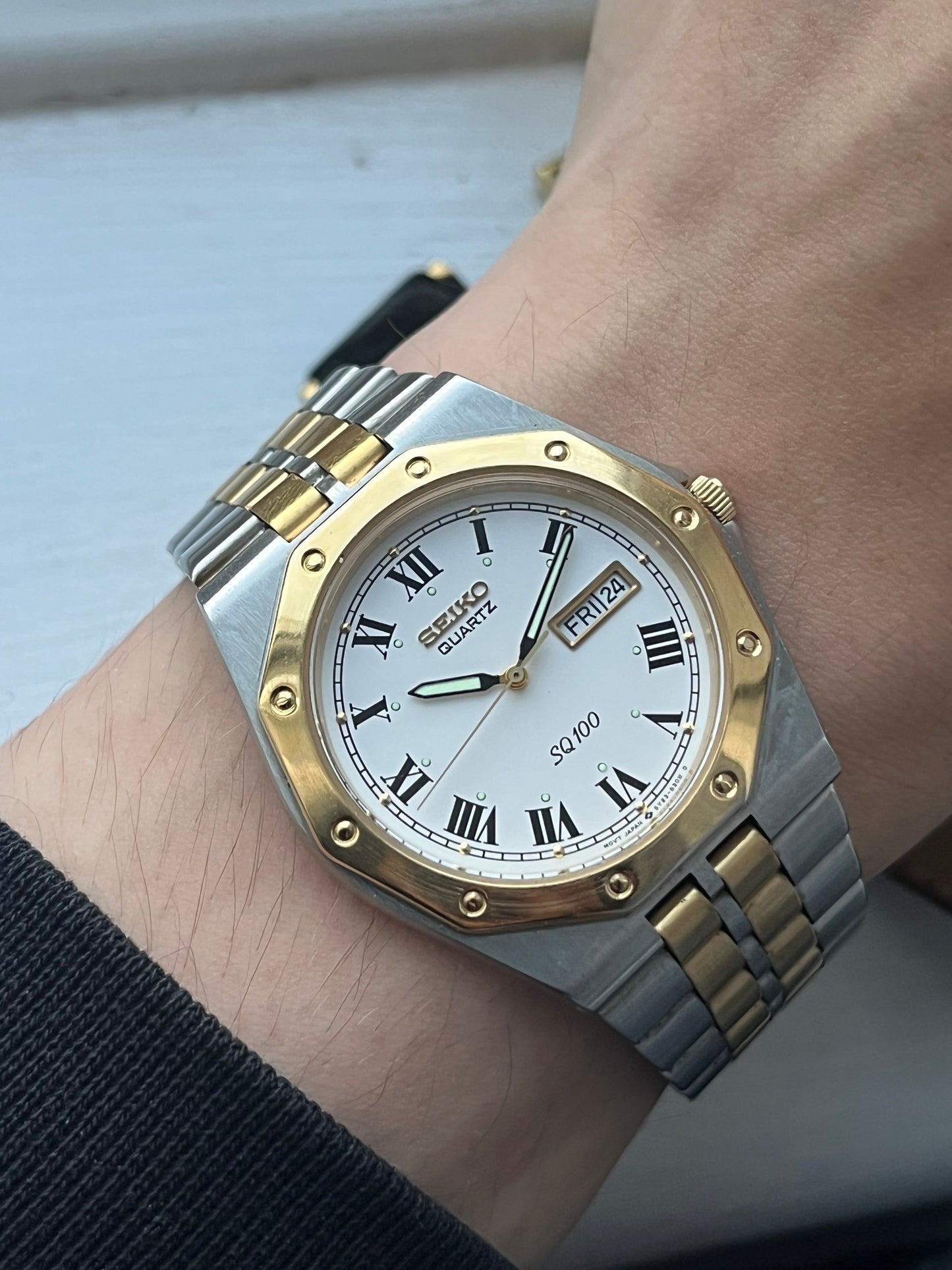 Seiko Royal Oak  White Roman Numeral Dial