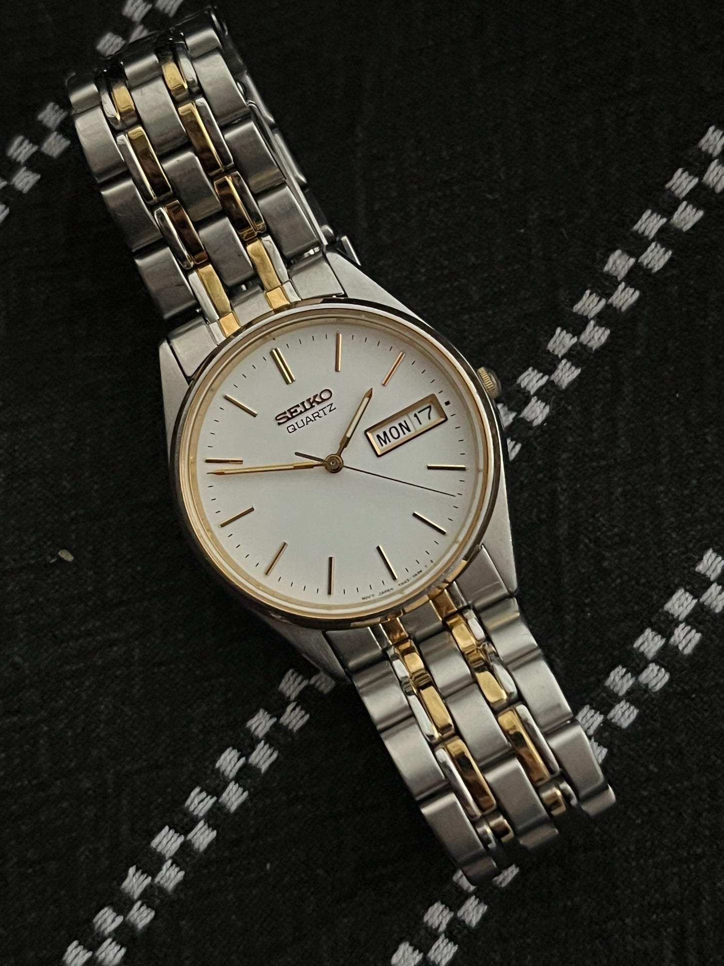 Seiko Day Date 7N43-7A50 Stainless Steel