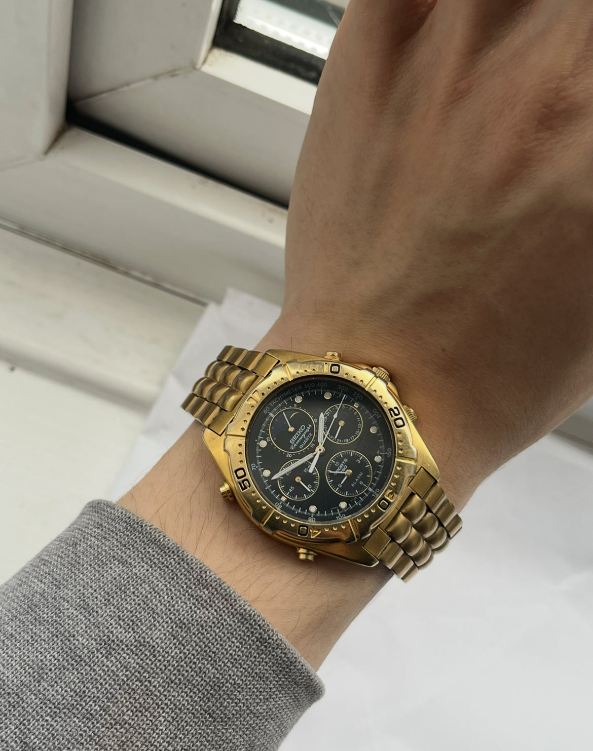 Seiko Moon Phase 7T36-6A40 Chronograph From 1991