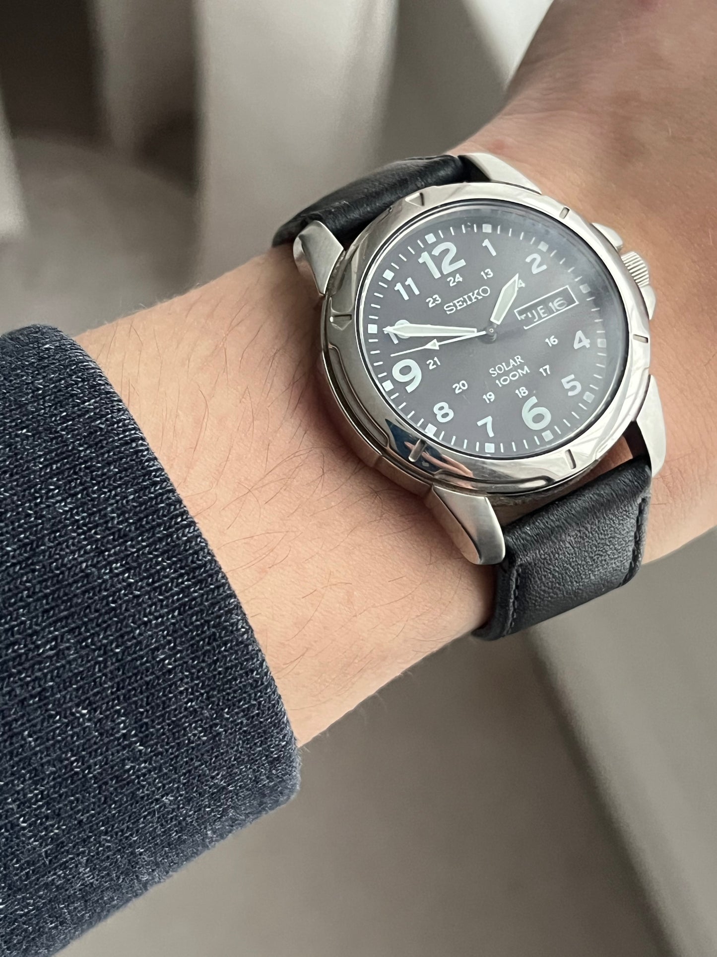 Seiko Solar Military Day Date V158-0AD0