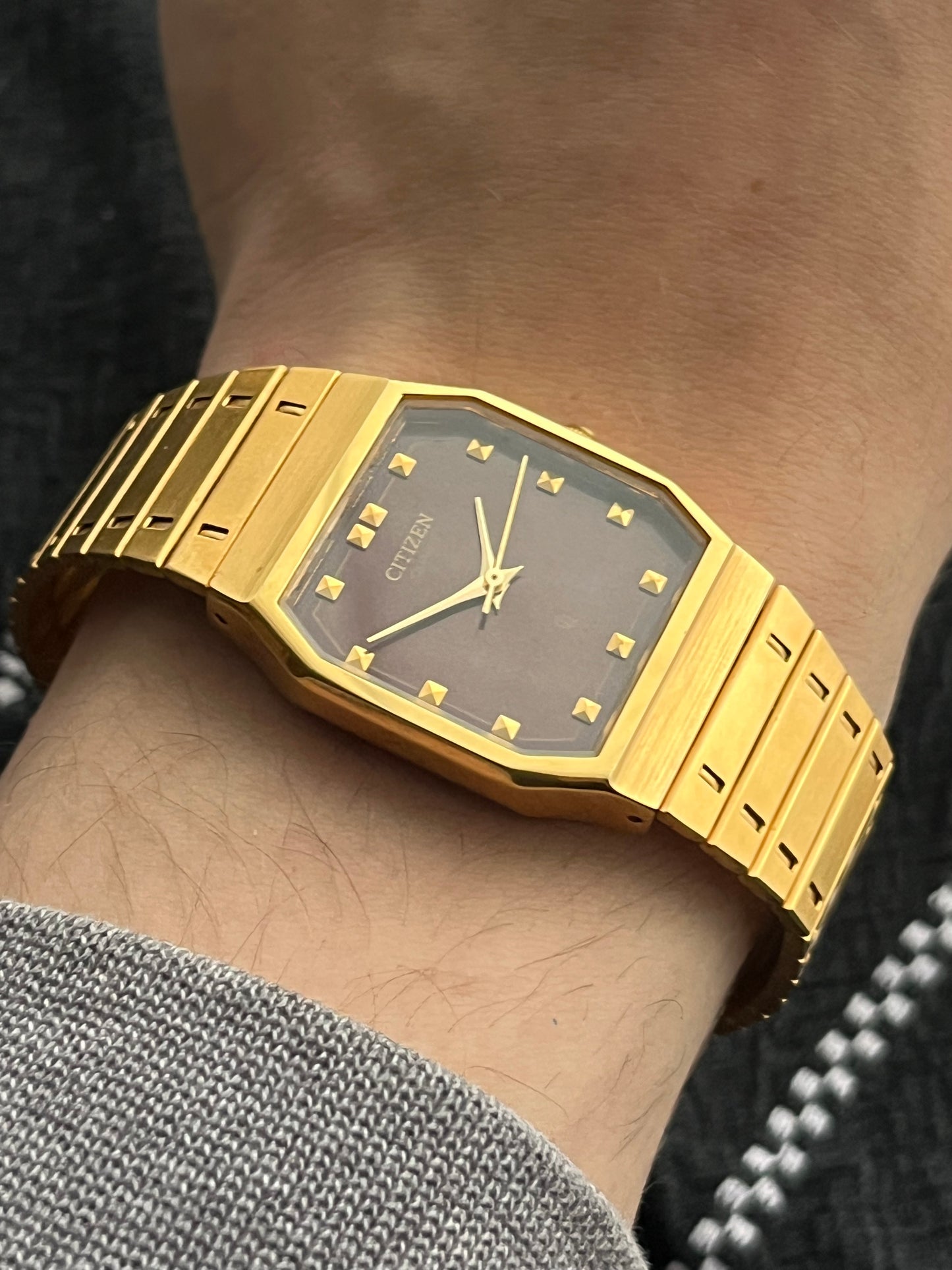 Citizen ‘Tiger Eye’ Tank Gold Plated Ultra Rare