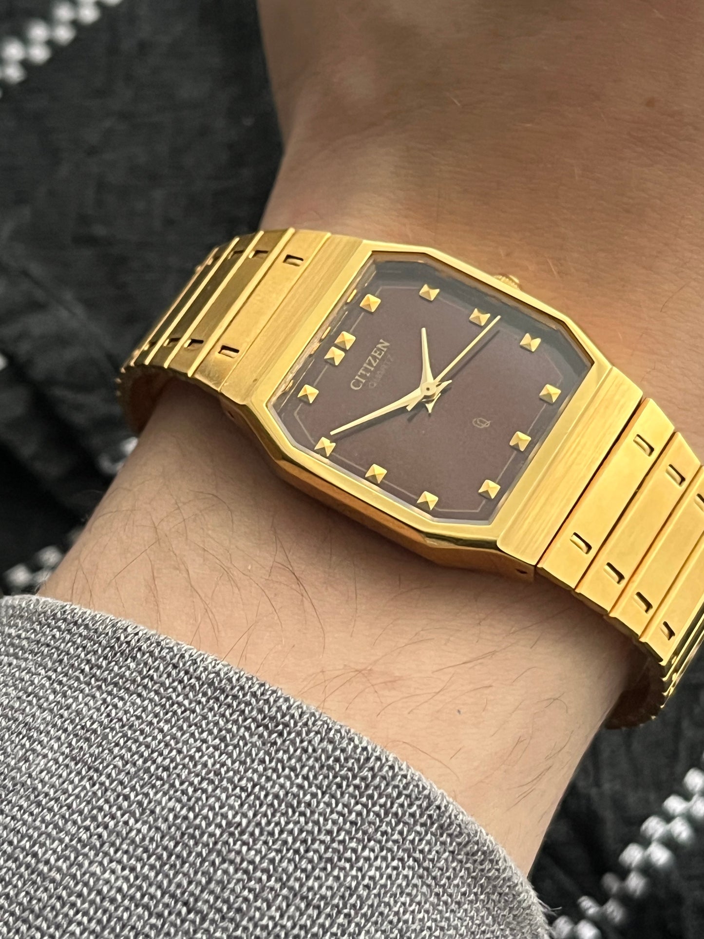 Citizen ‘Tiger Eye’ Tank Gold Plated Ultra Rare