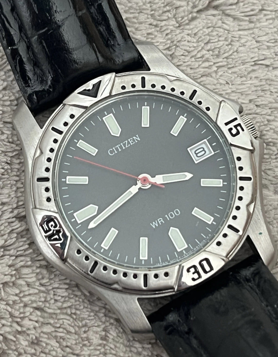 Citizen Diver WR100 Silver-Black
