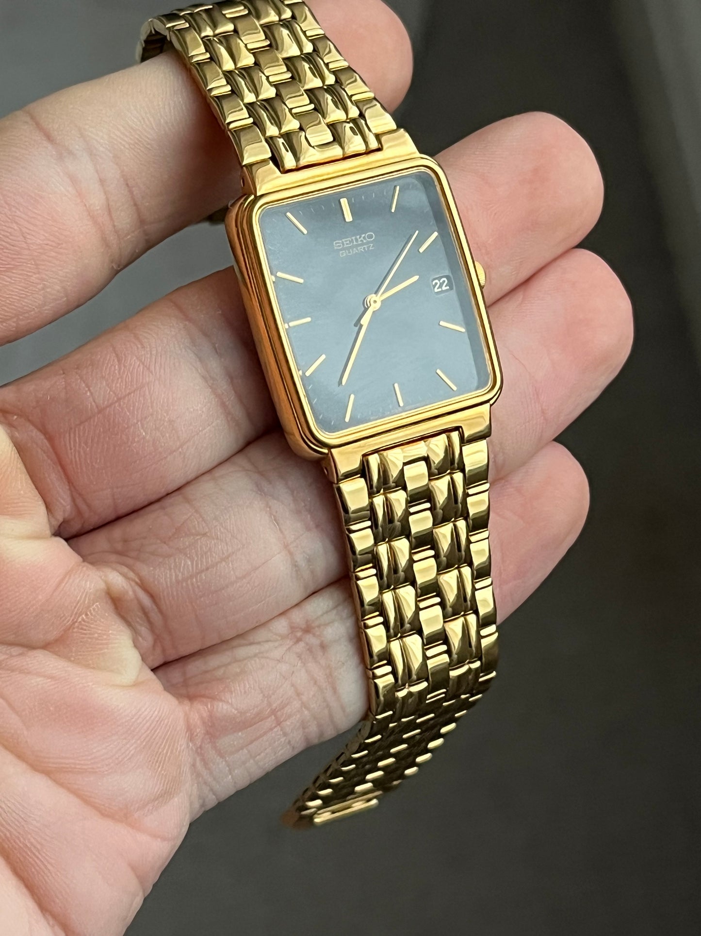 Seiko Tank Gold Plated 7N22-5091