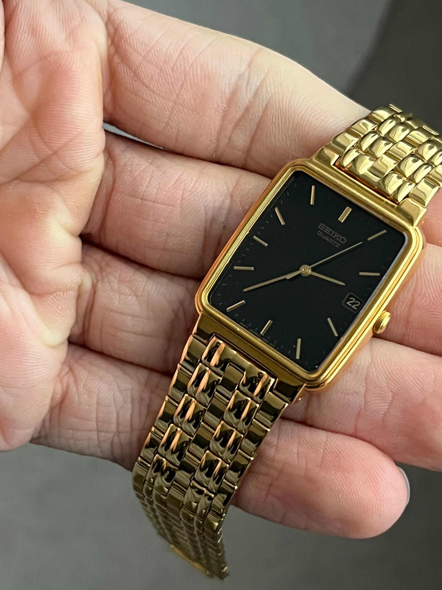 Seiko Tank Gold Plated 7N22-5091