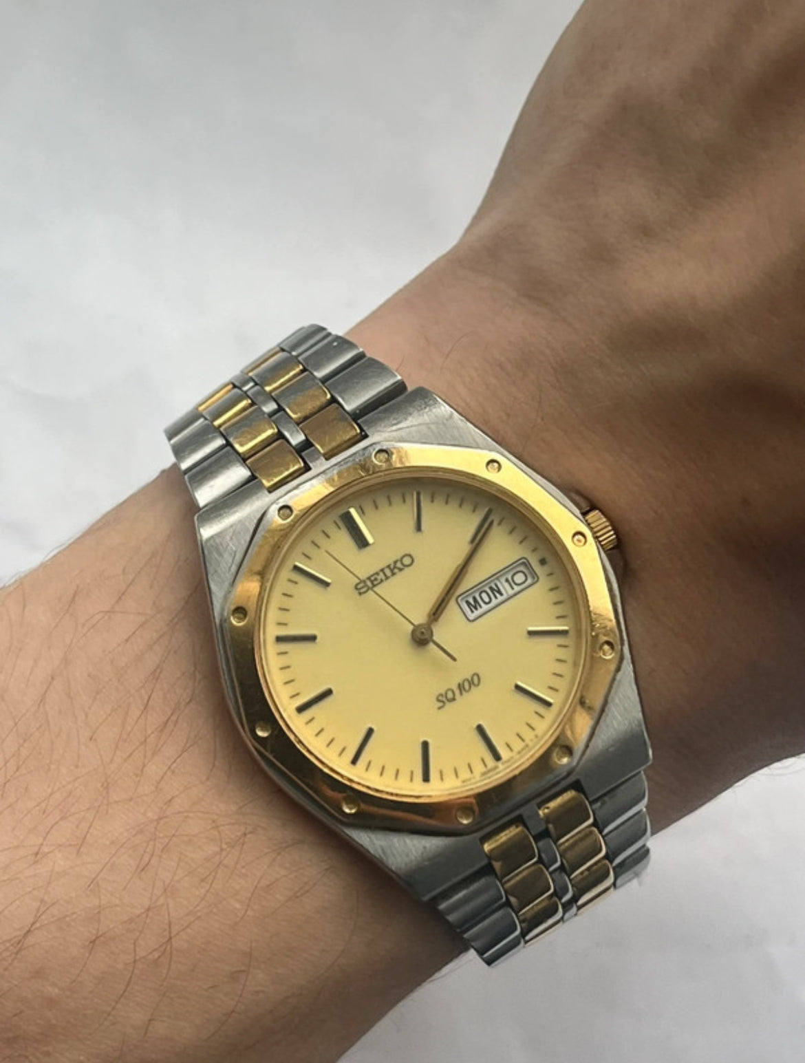 Seiko Royal Oak Day Date 7N43-8B10 SQ100 From 1995