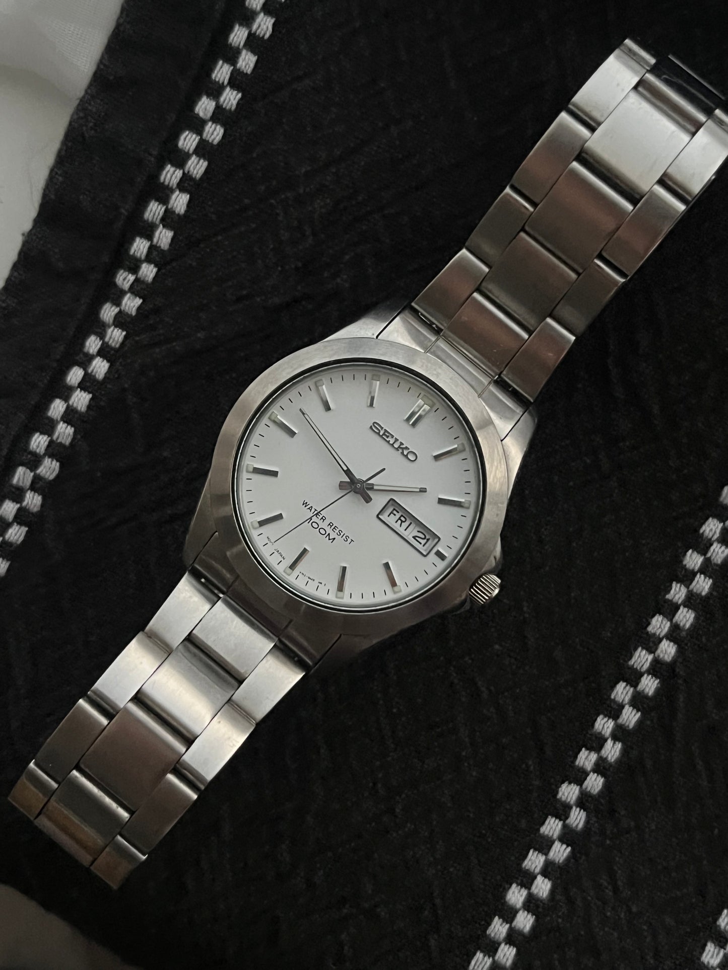 Seiko Day Date V743-9A20 Mens  38mm