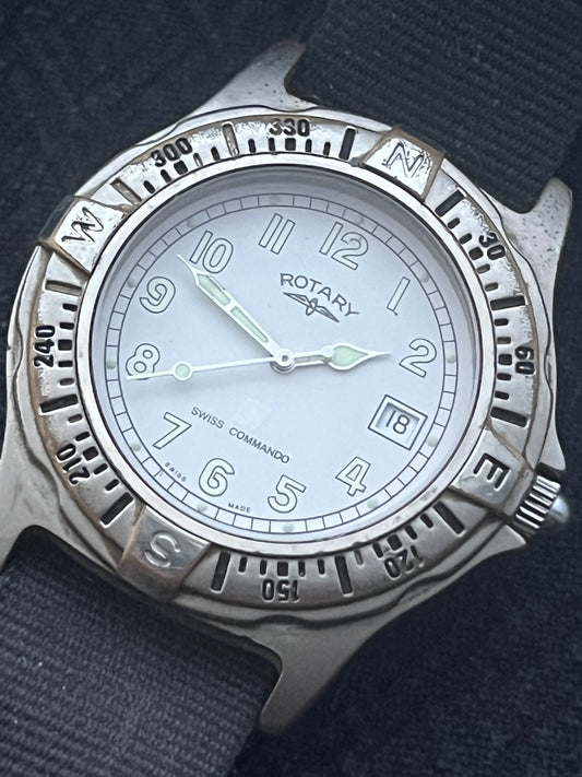 Rotary Military Commando Watch Swiss Made