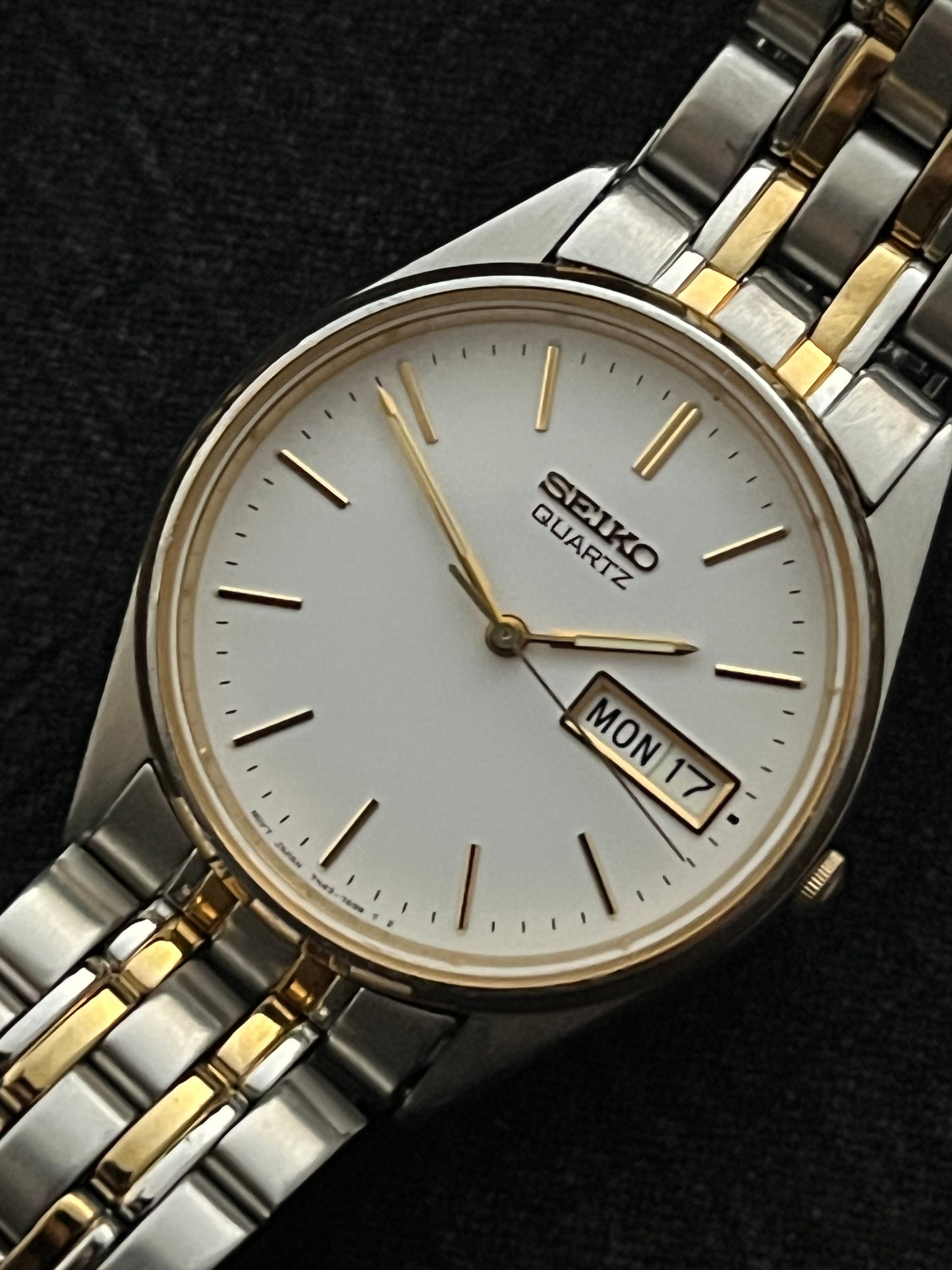 Seiko Day Date 7N43-7A50 Stainless Steel