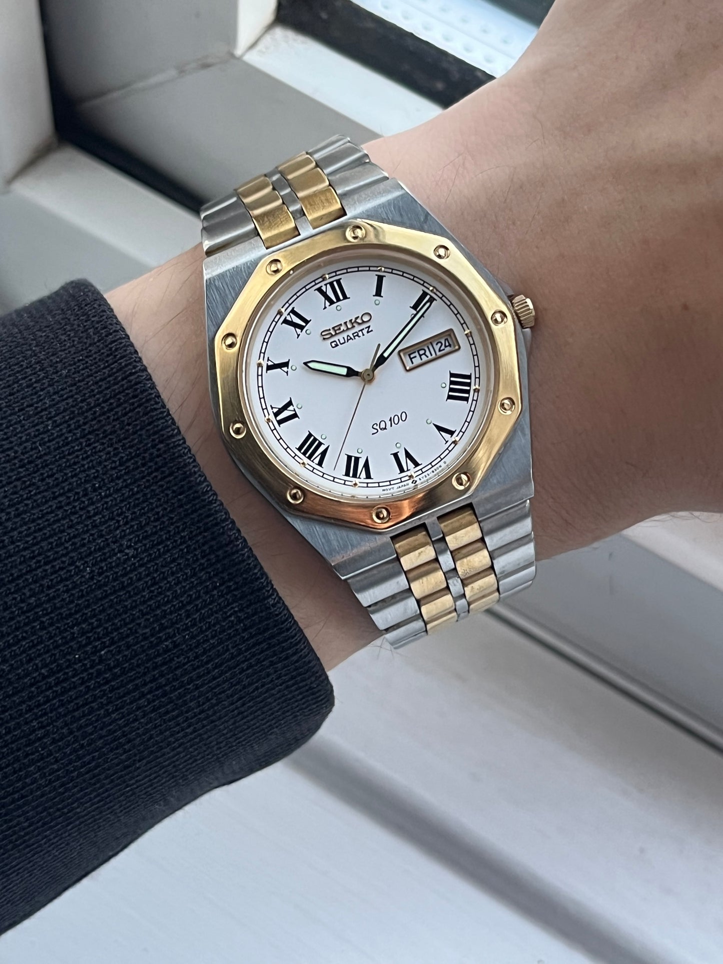 Seiko Royal Oak  White Roman Numeral Dial