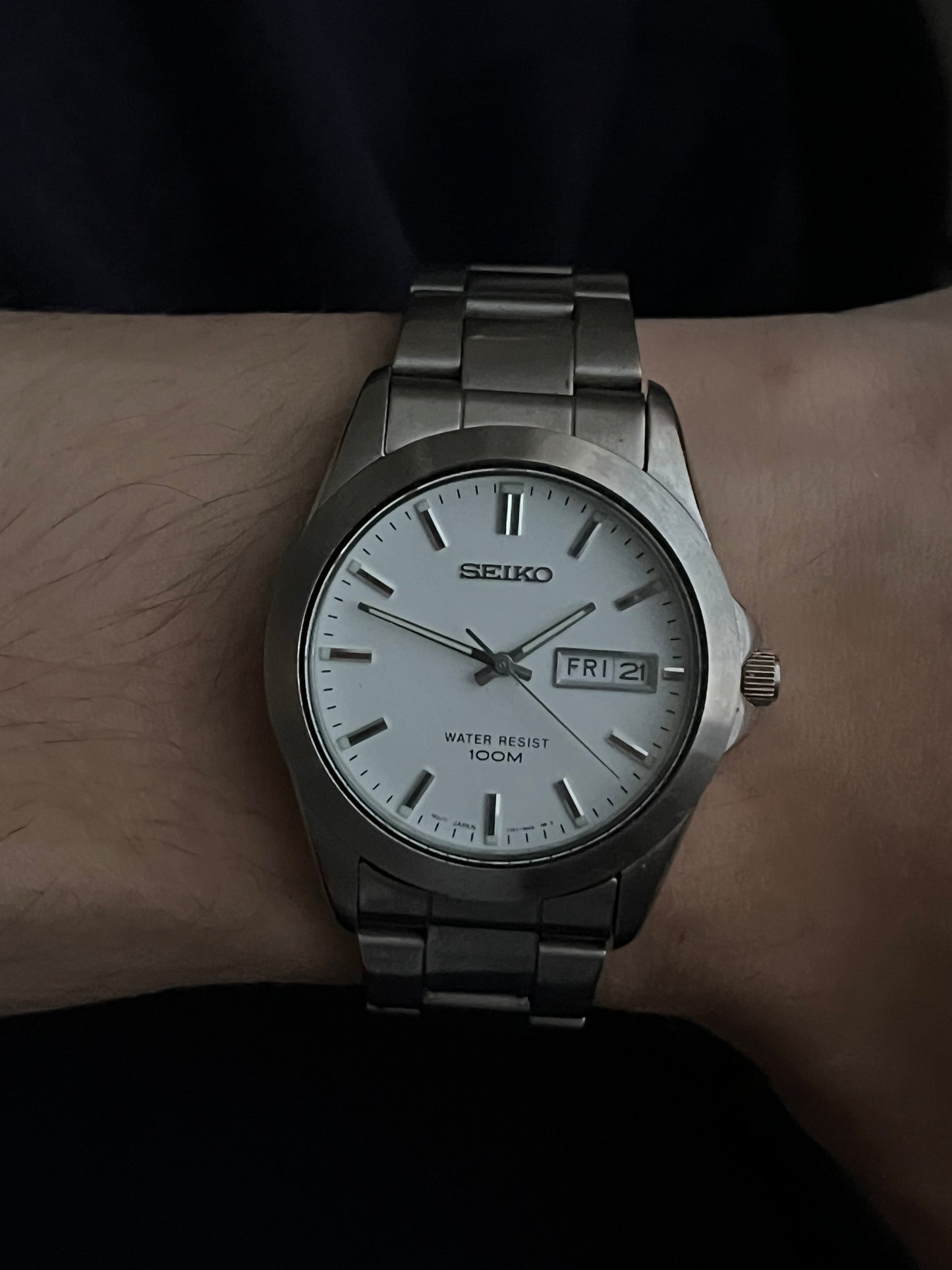 Seiko Day Date V743-9A20 Mens  38mm