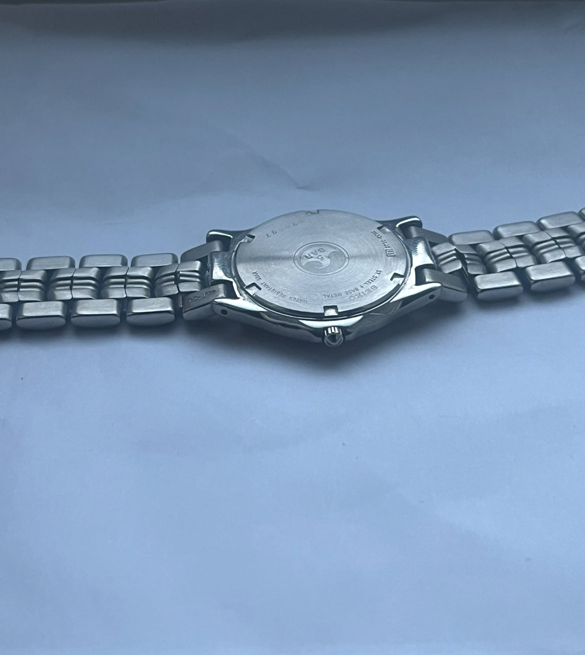 Seiko 7N32-0120 Vintage Blue-Silver From 1990