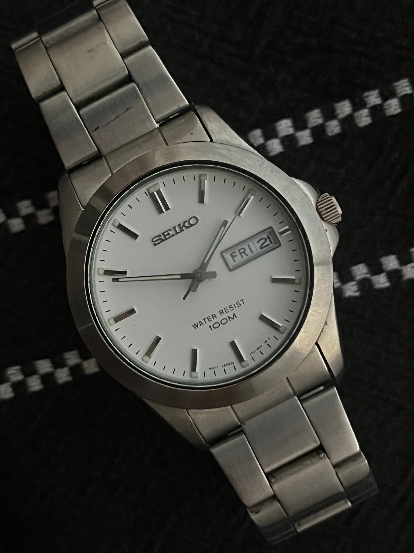 Seiko Day Date V743-9A20 Mens  38mm