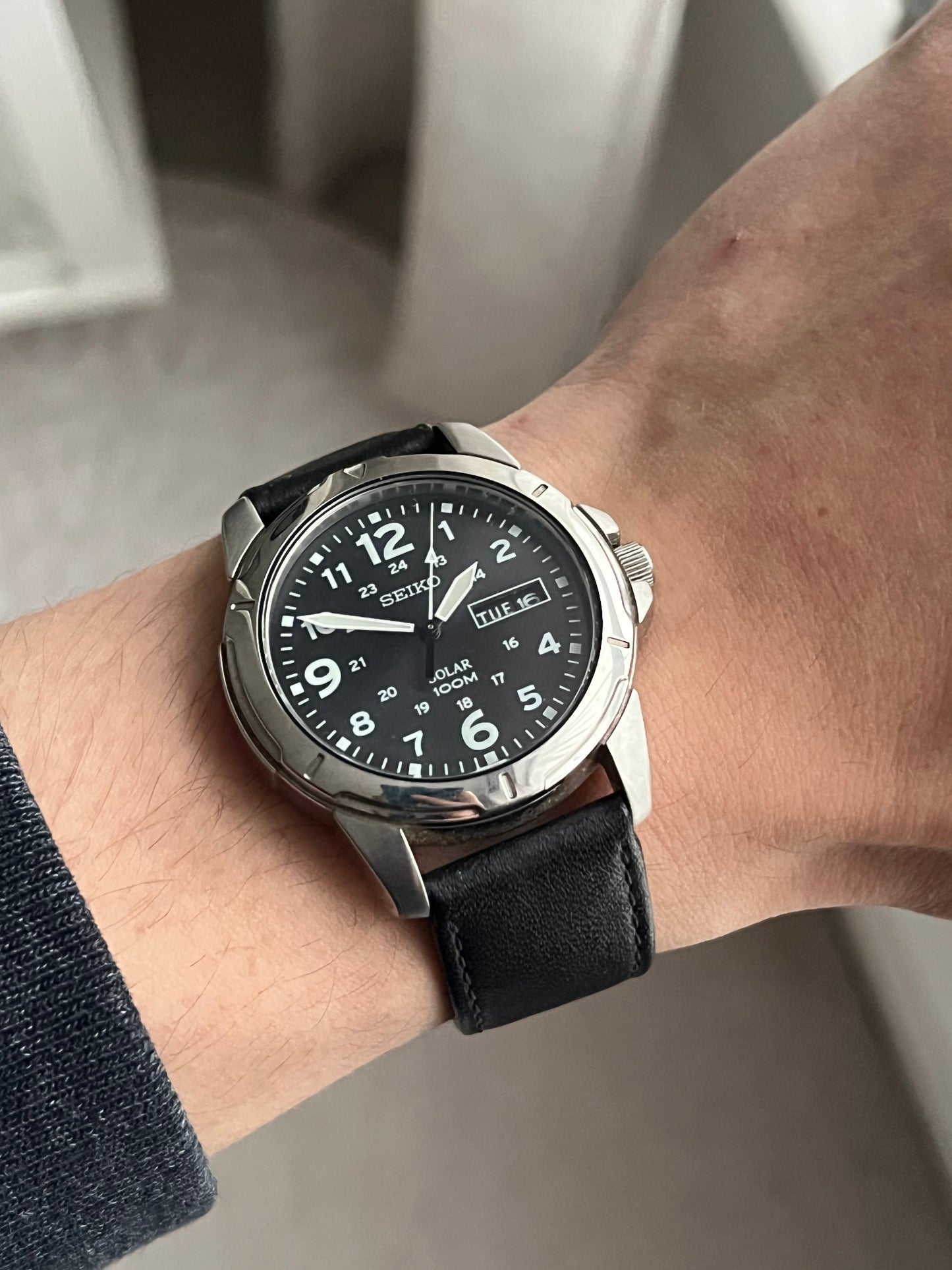 Seiko Solar Military Day Date V158-0AD0