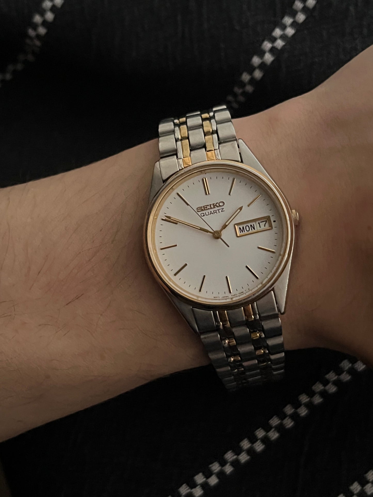 Seiko Day Date 7N43-7A50 Stainless Steel