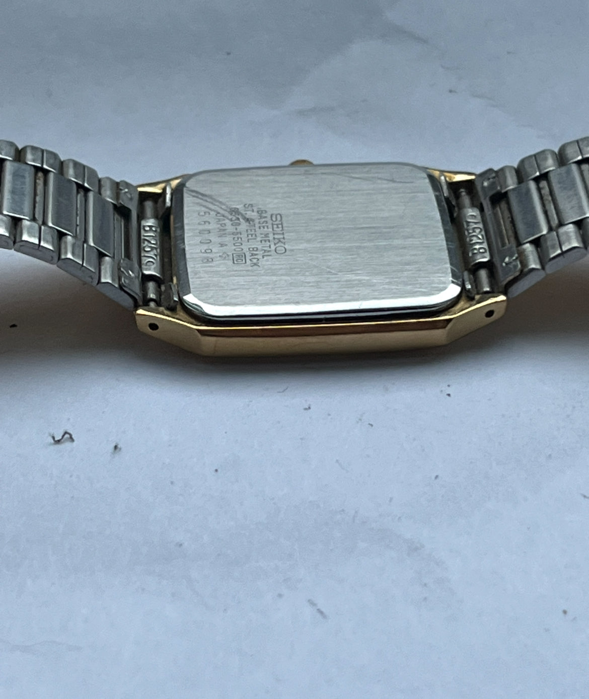 Seiko Tank Gold Plated 6530-5500 From 1985