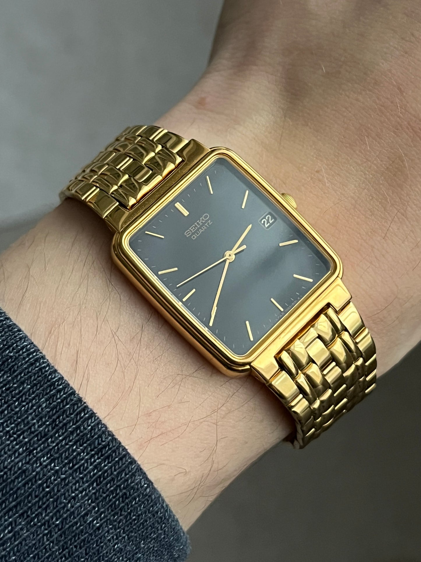 Seiko Tank Gold Plated 7N22-5091